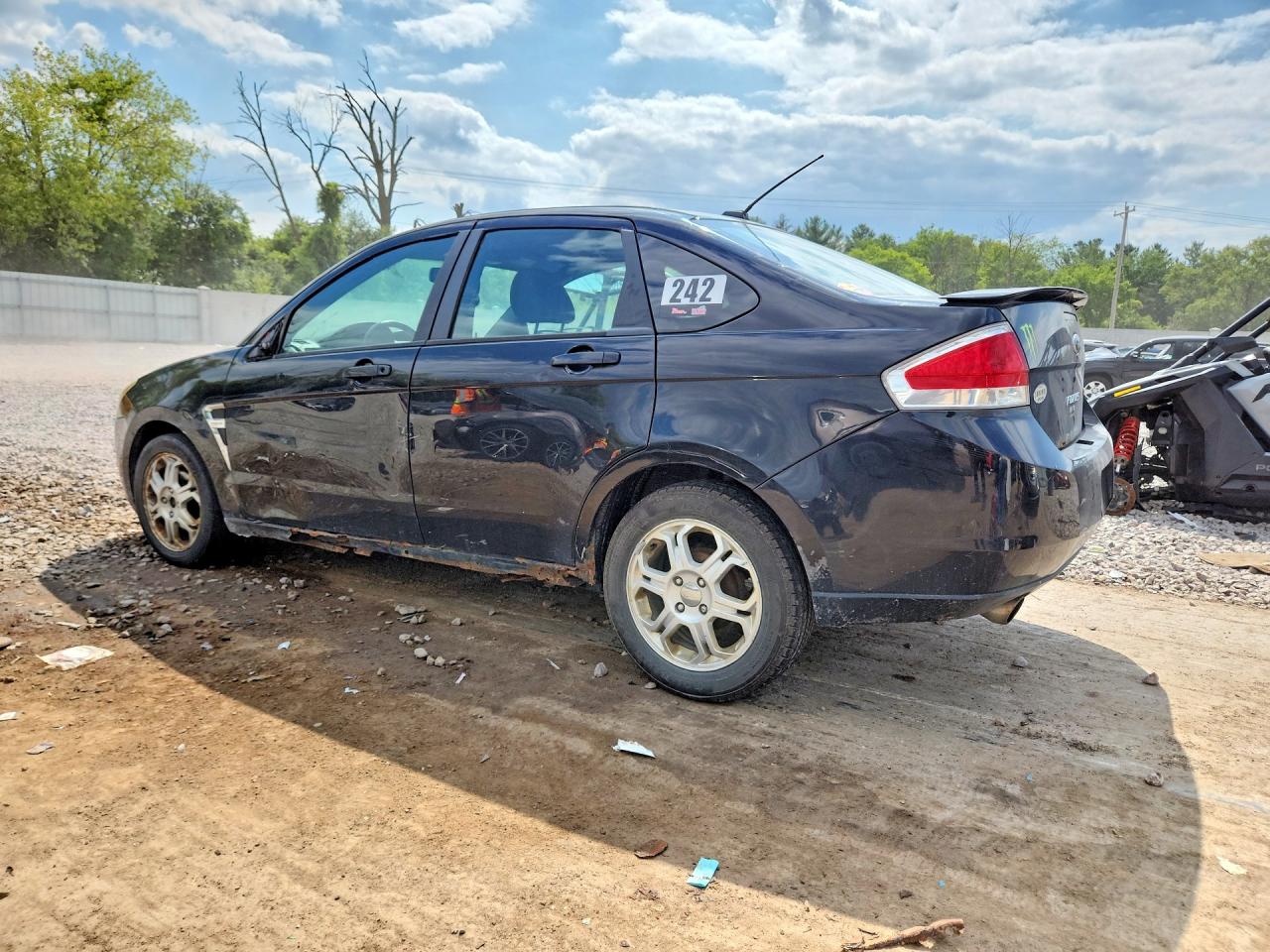 2008 Ford Focus Se Black vin: 1FAHP35N38W217951