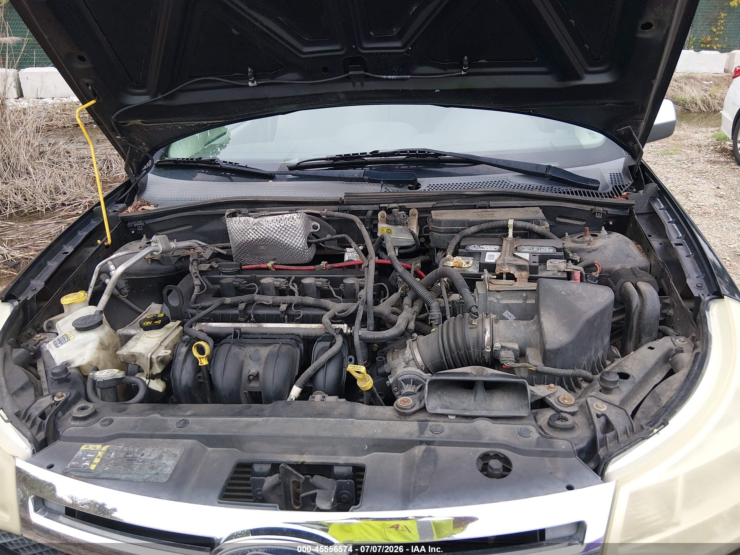 2008 Ford Focus Se/ses Black vin: 1FAHP35N38W233423