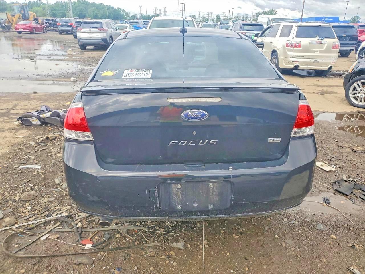 2008 Ford Focus Se Black vin: 1FAHP35N38W266518