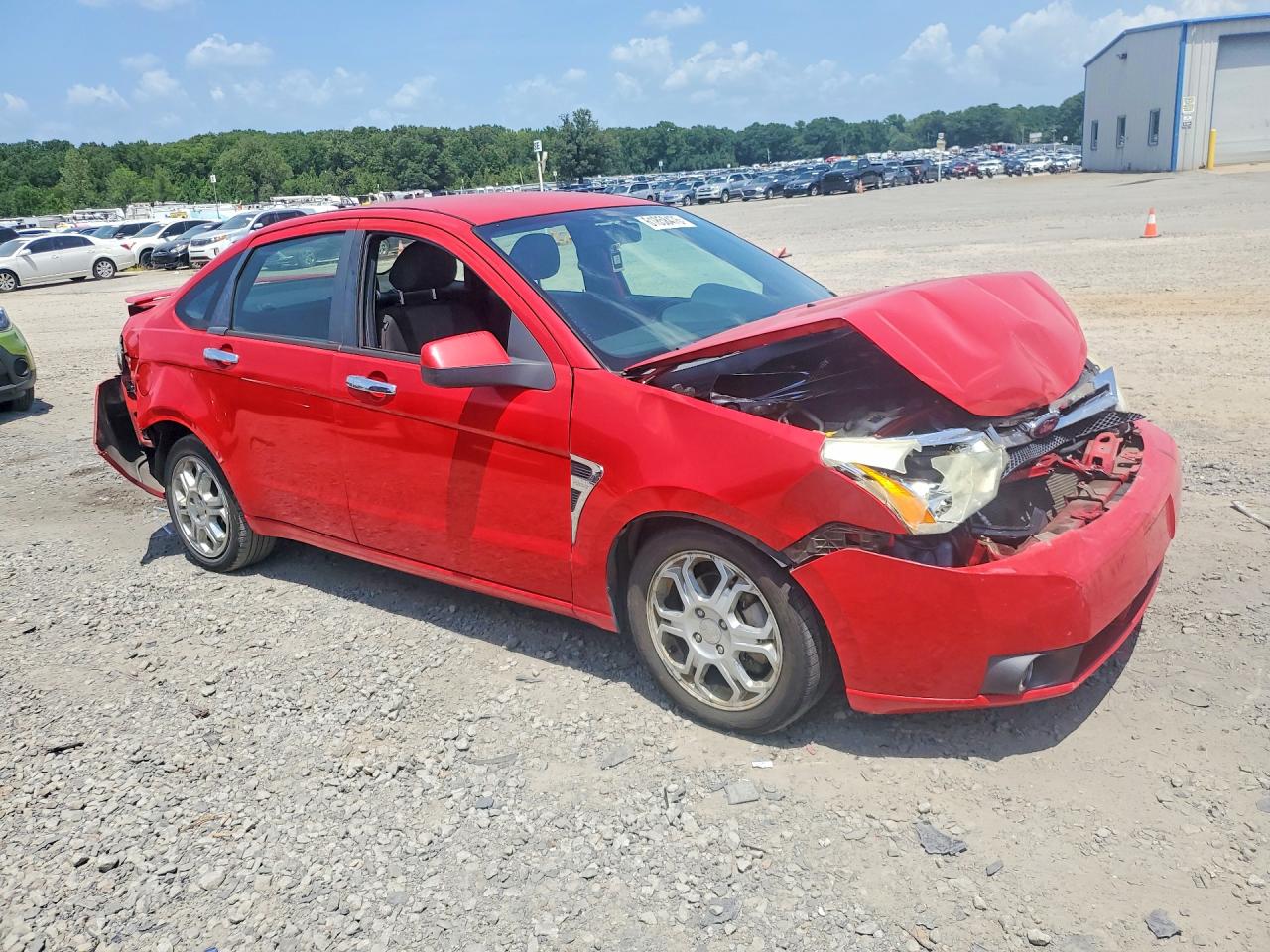 2008 Ford Focus Se Красный vin: 1FAHP35N38W269287