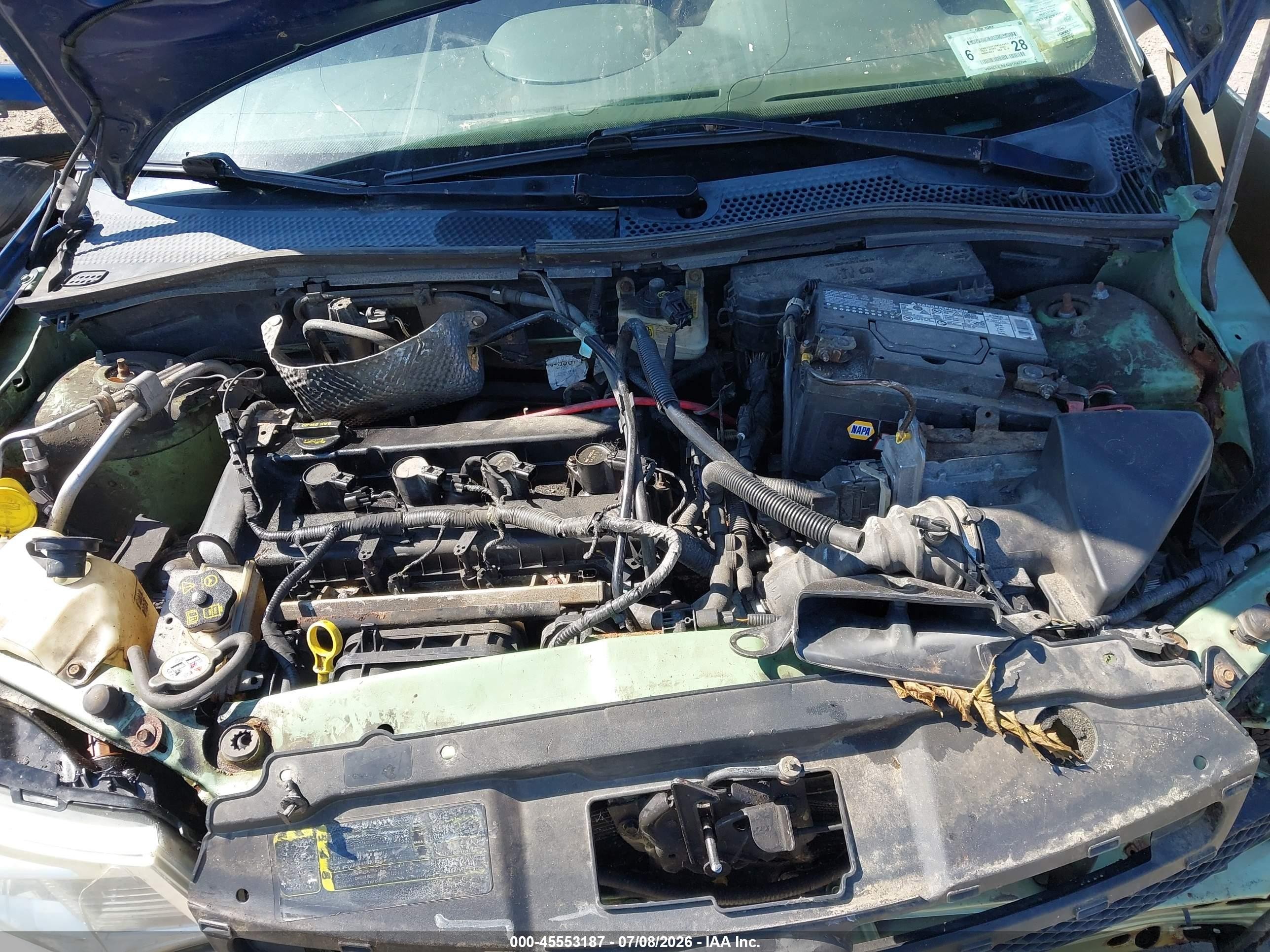 2008 Ford Focus Se/ses Зеленый vin: 1FAHP35N38W284453