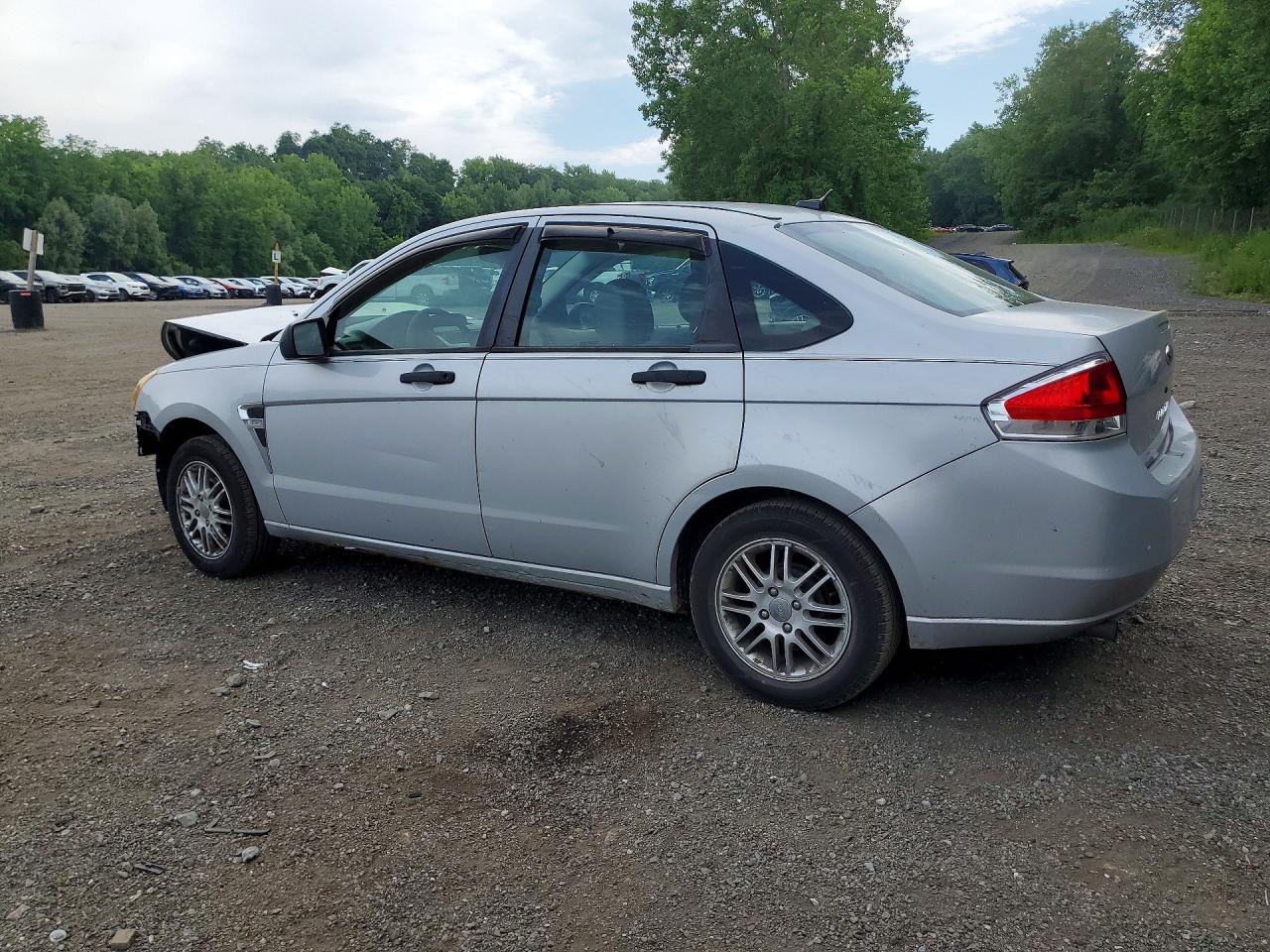 2008 Ford Focus Se Silver vin: 1FAHP35N38W284548
