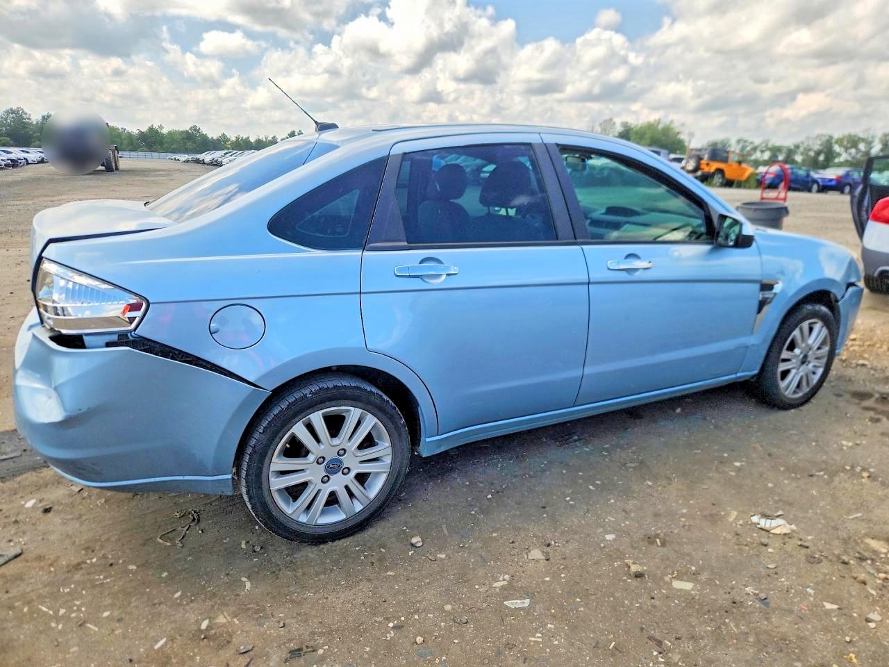 2008 Ford Focus Se Blue vin: 1FAHP35N38W298899