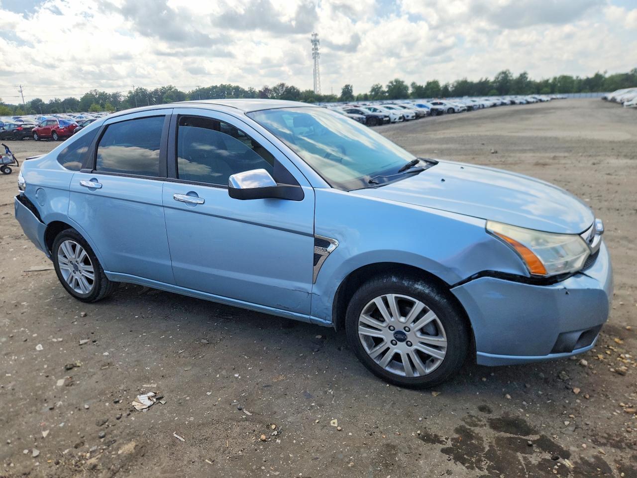 2008 Ford Focus Se Blue vin: 1FAHP35N38W298899