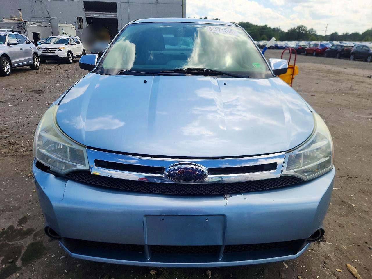 2008 Ford Focus Se Blue vin: 1FAHP35N38W298899