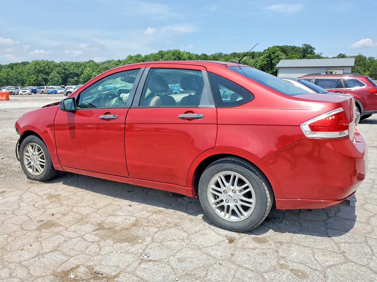 2009 Ford Focus Se Red vin: 1FAHP35N39W116832