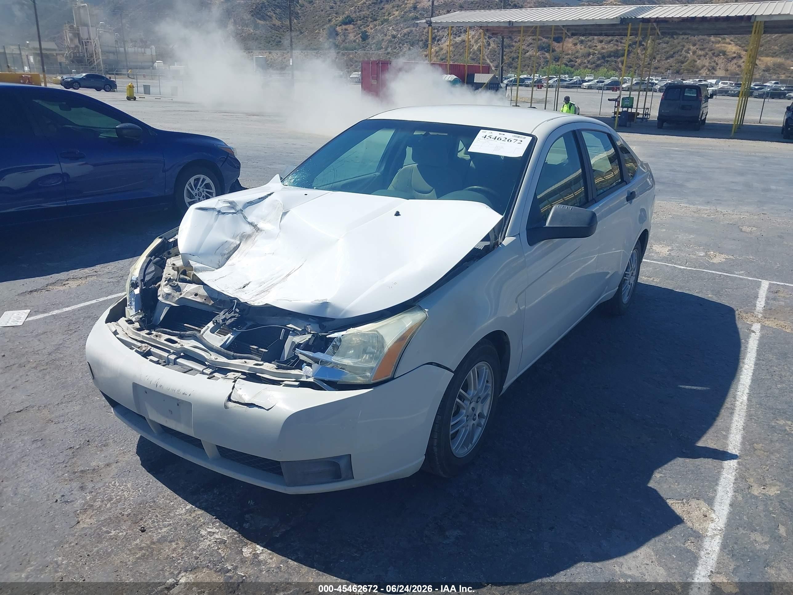 2009 Ford Focus Se White vin: 1FAHP35N39W124753