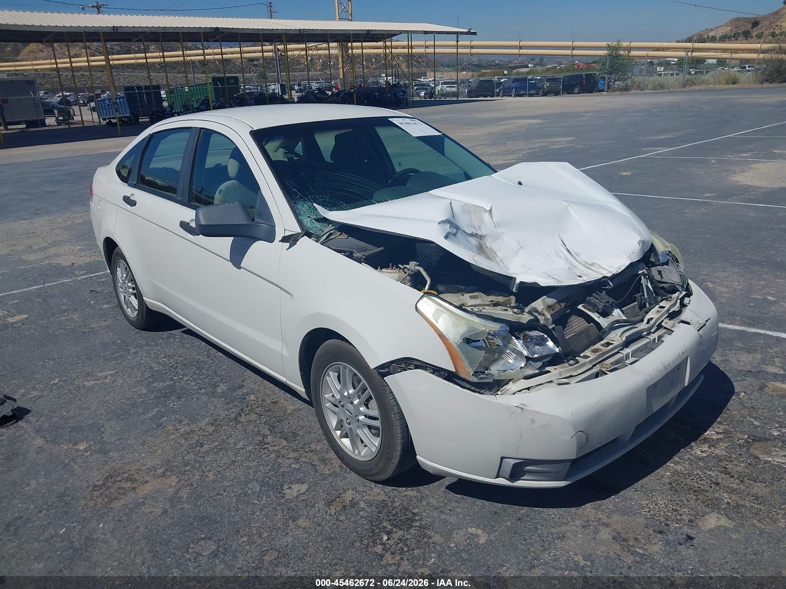 2009 Ford Focus Se White vin: 1FAHP35N39W124753
