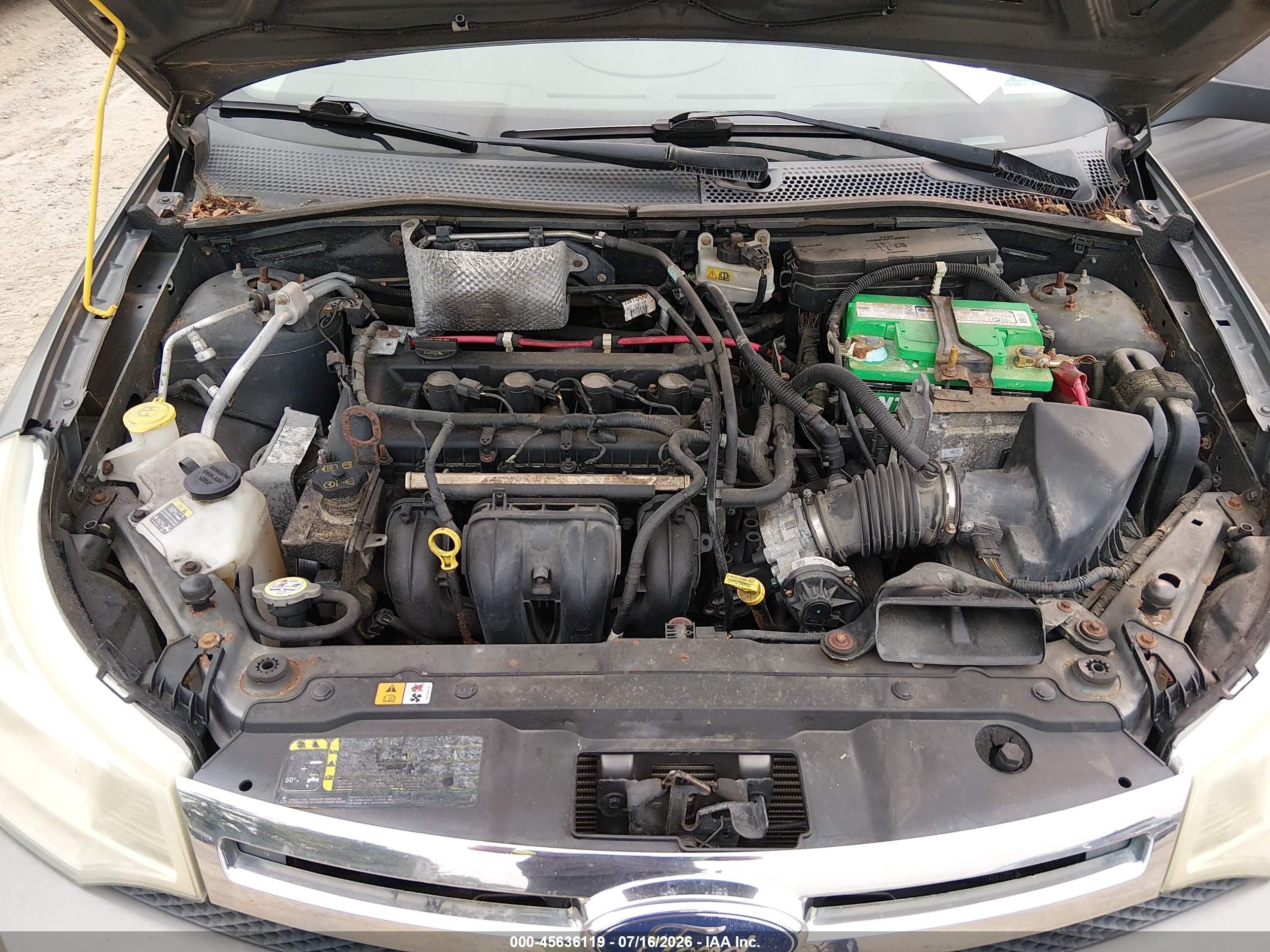 2009 Ford Focus Se Золотой vin: 1FAHP35N39W128446