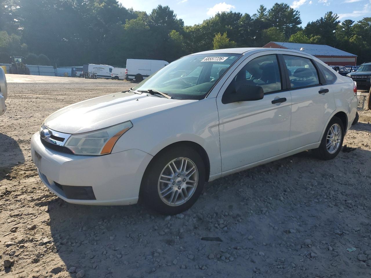 2009 Ford Focus Se Белый vin: 1FAHP35N39W135901