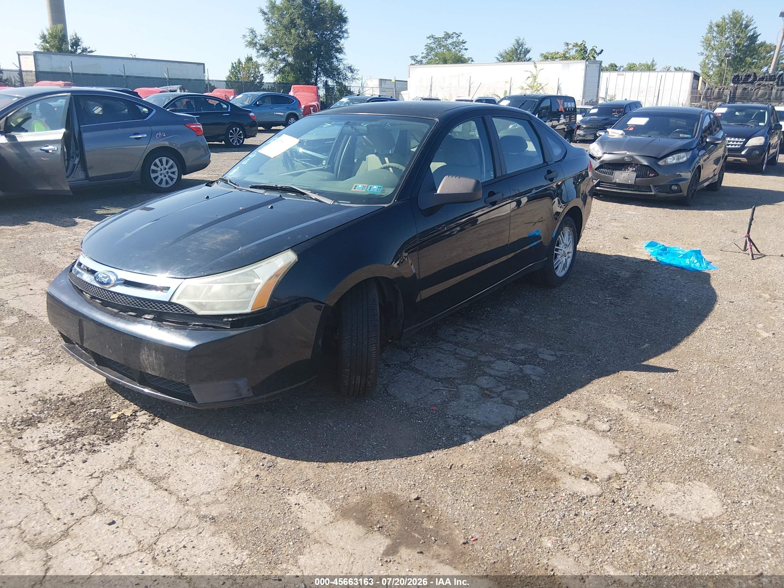 2009 Ford Focus Se Черный vin: 1FAHP35N39W140645