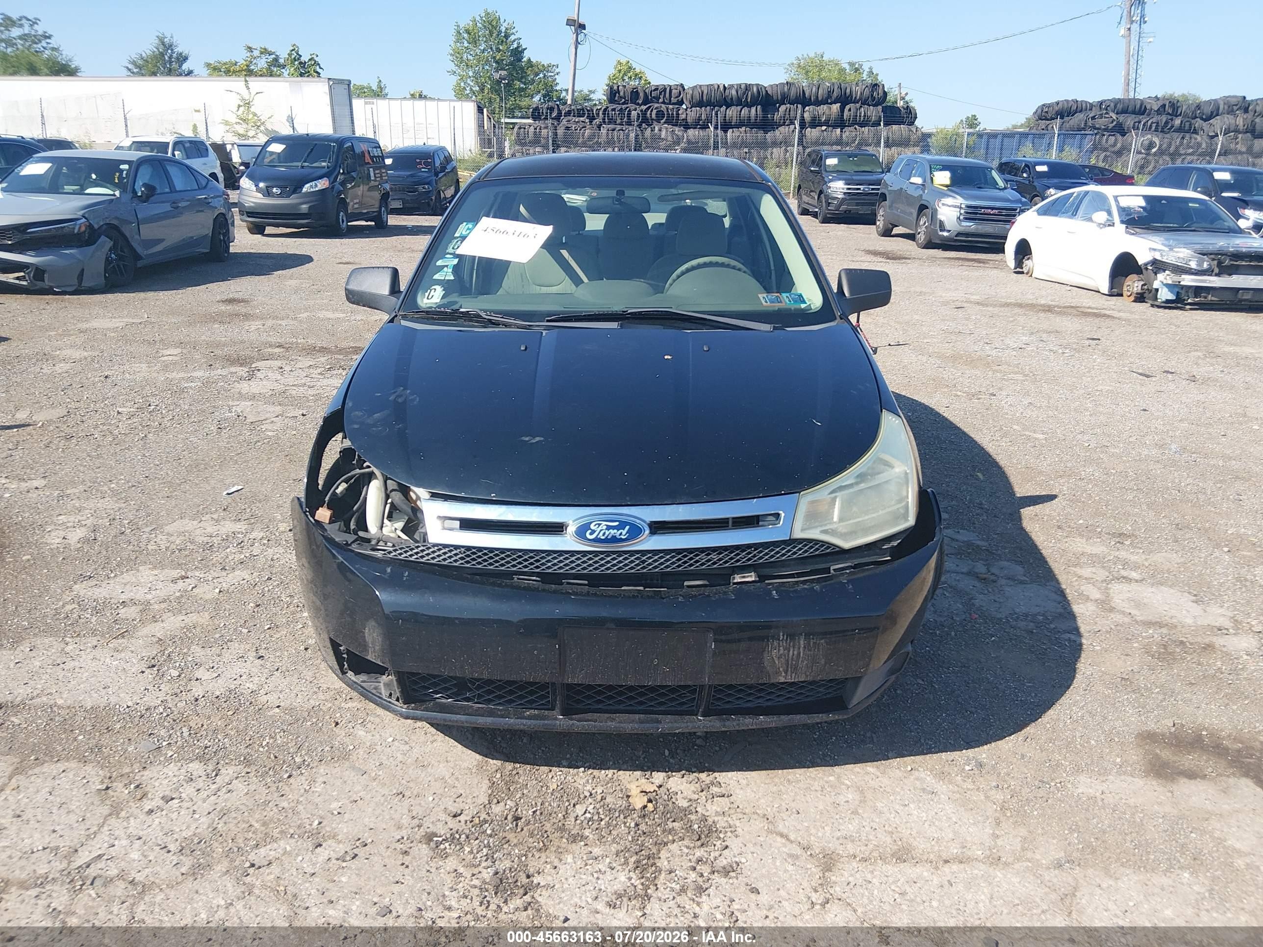 2009 Ford Focus Se Черный vin: 1FAHP35N39W140645