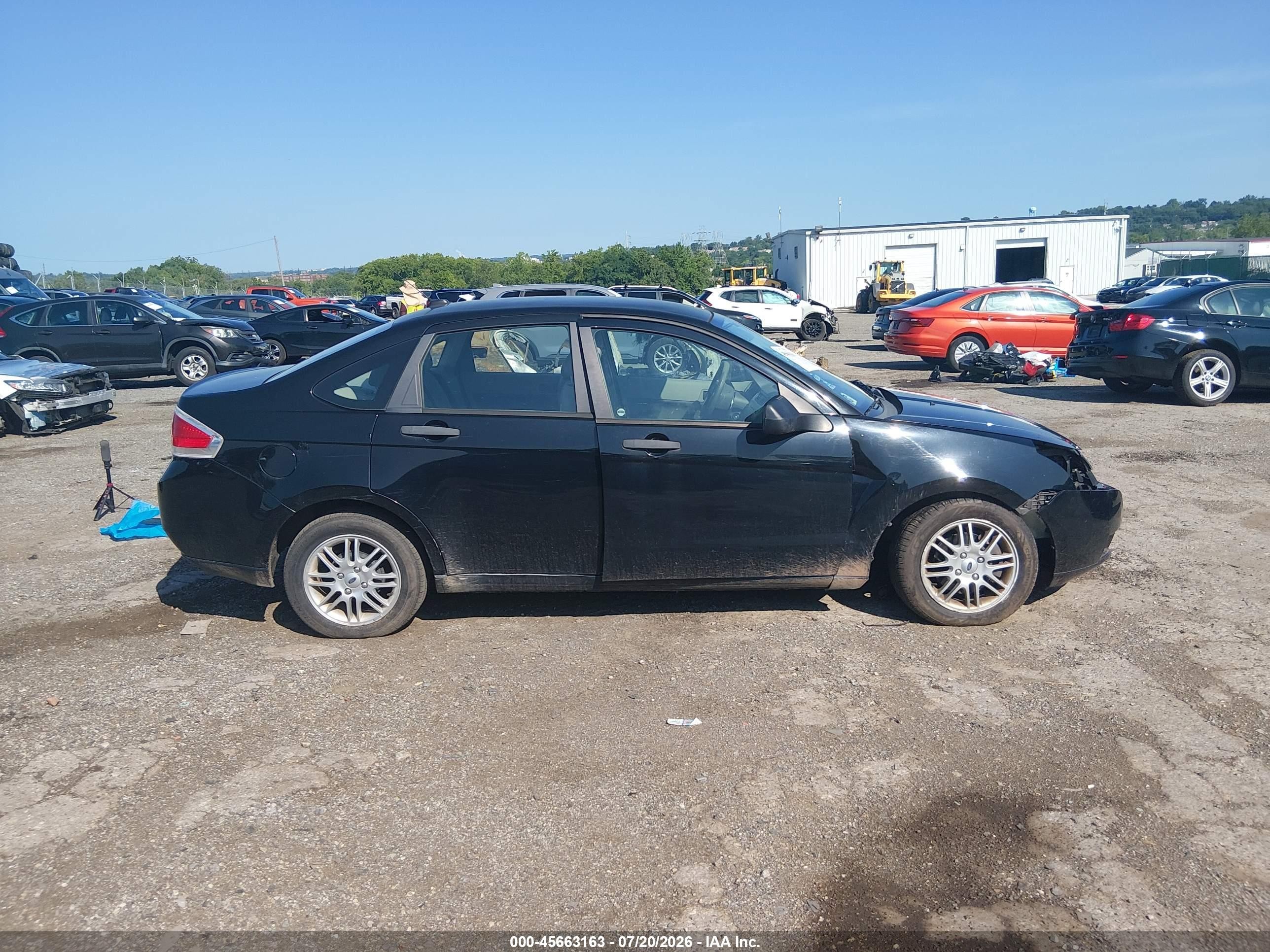 2009 Ford Focus Se Черный vin: 1FAHP35N39W140645