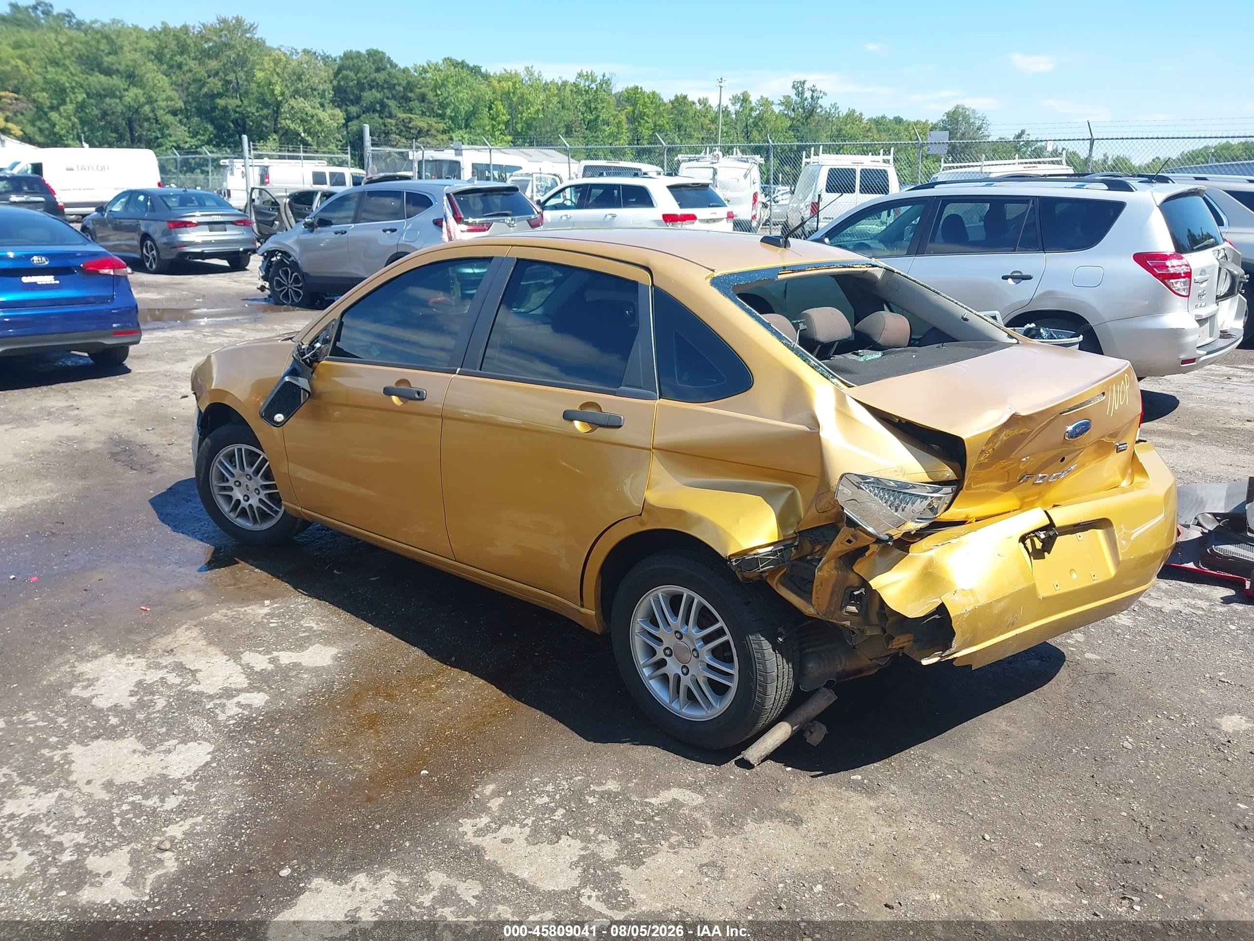 2009 Ford Focus Se Orange vin: 1FAHP35N39W178683