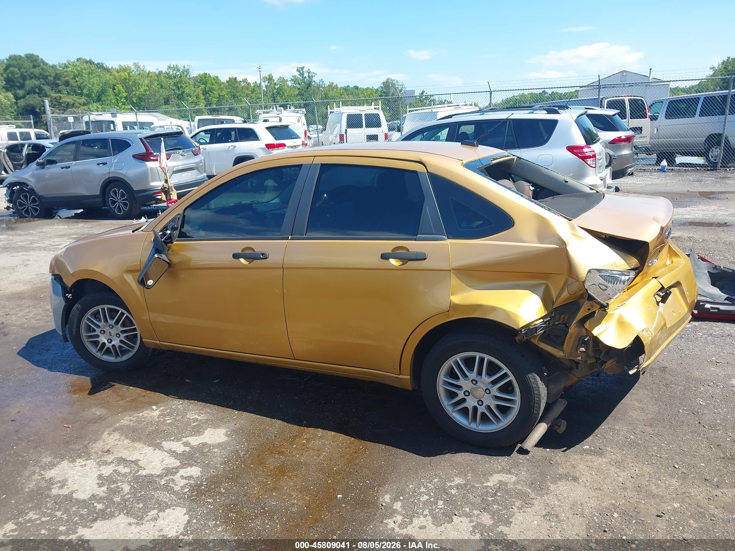 2009 Ford Focus Se Orange vin: 1FAHP35N39W178683
