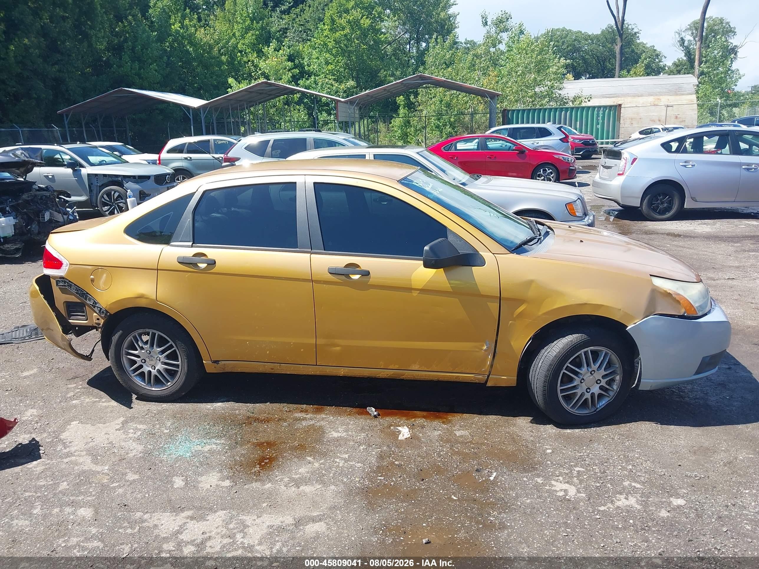 2009 Ford Focus Se Orange vin: 1FAHP35N39W178683