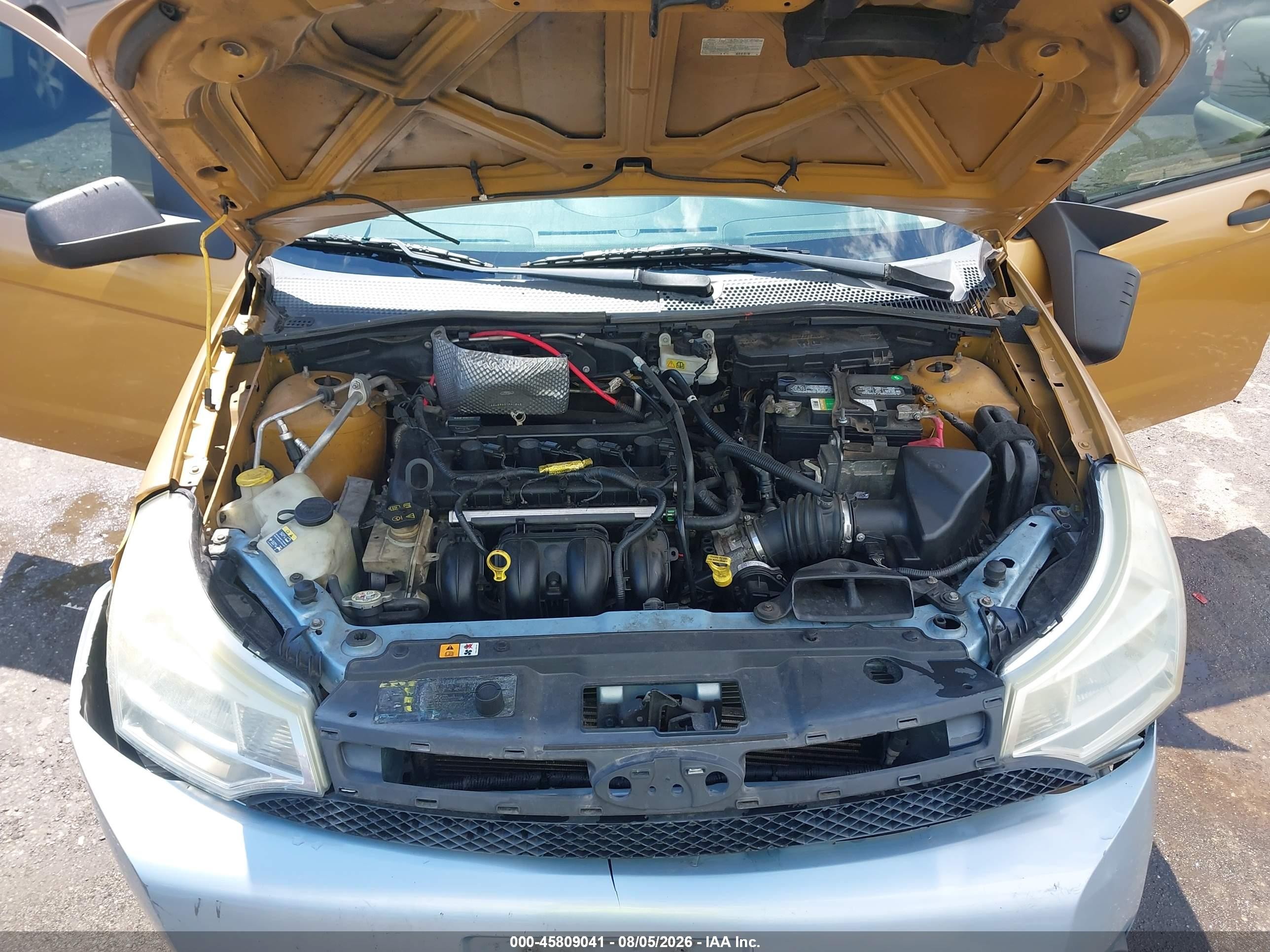 2009 Ford Focus Se Orange vin: 1FAHP35N39W178683