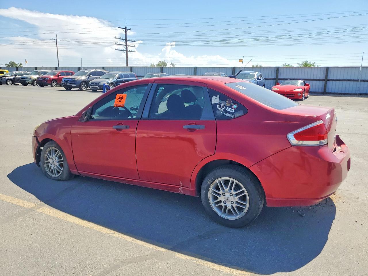 2009 Ford Focus Se Red vin: 1FAHP35N39W202156
