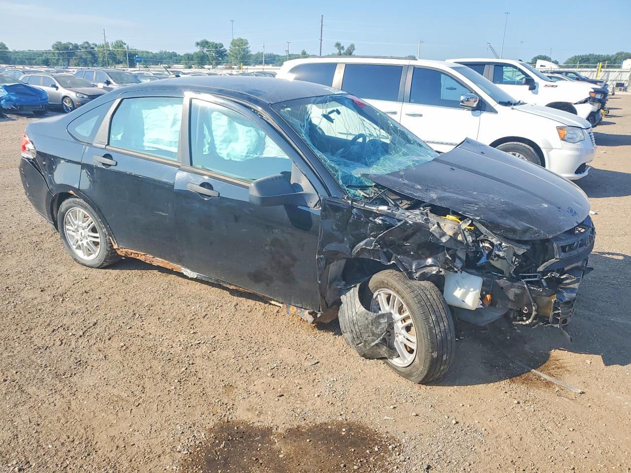 2009 Ford Focus Se Black vin: 1FAHP35N39W208829