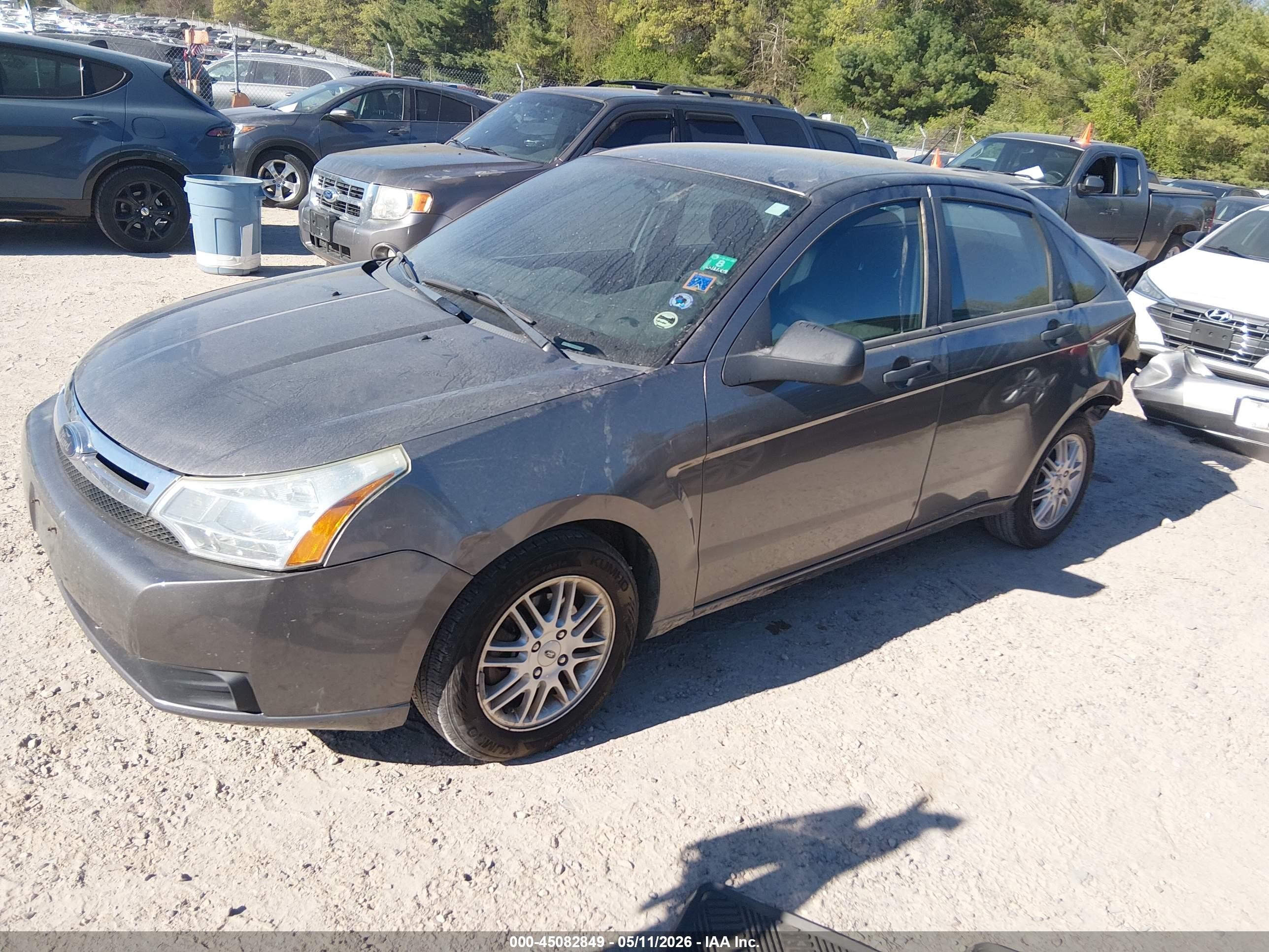 2009 Ford Focus Se Серый vin: 1FAHP35N39W241149