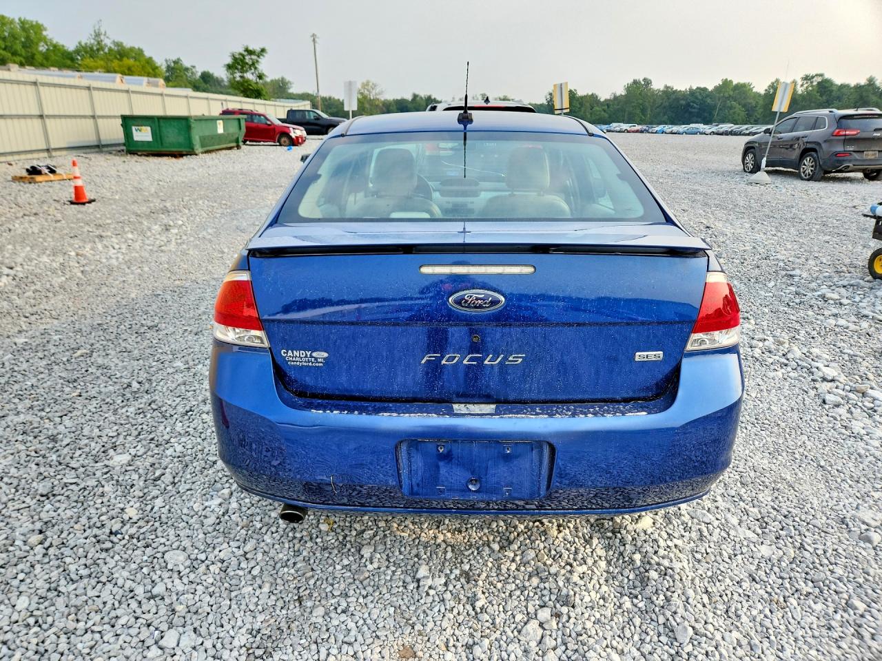 2008 Ford Focus Se Blue vin: 1FAHP35N48W100749