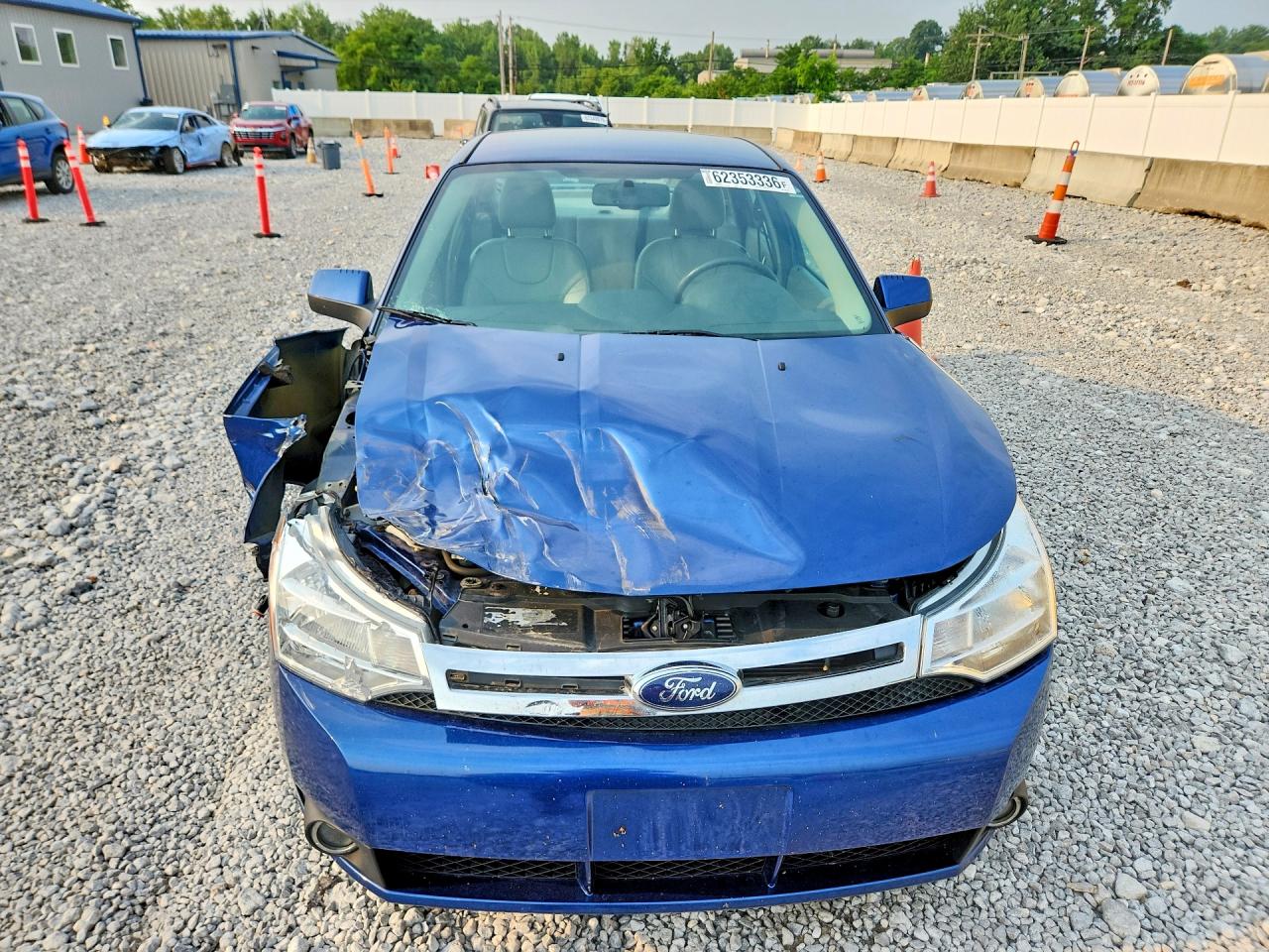 2008 Ford Focus Se Blue vin: 1FAHP35N48W100749