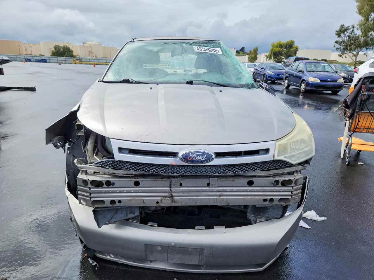2008 Ford Focus Se Silver vin: 1FAHP35N48W116059