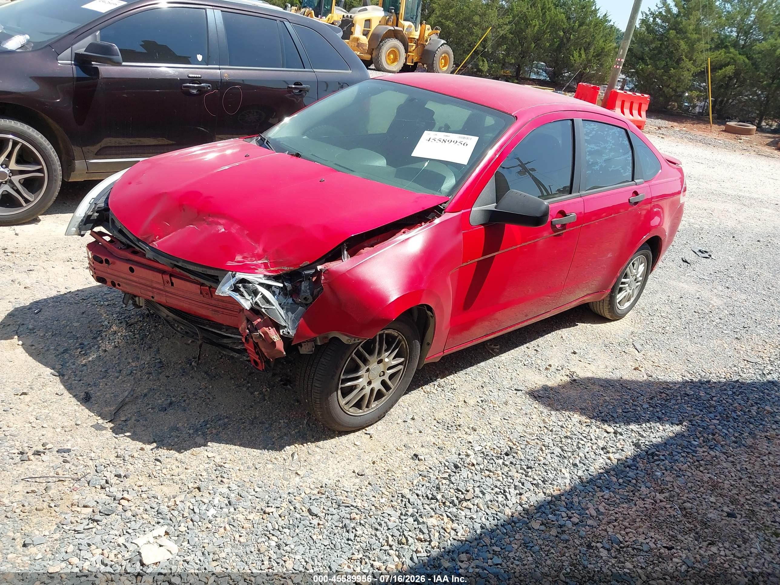 2008 Ford Focus Se/ses Red vin: 1FAHP35N48W147666