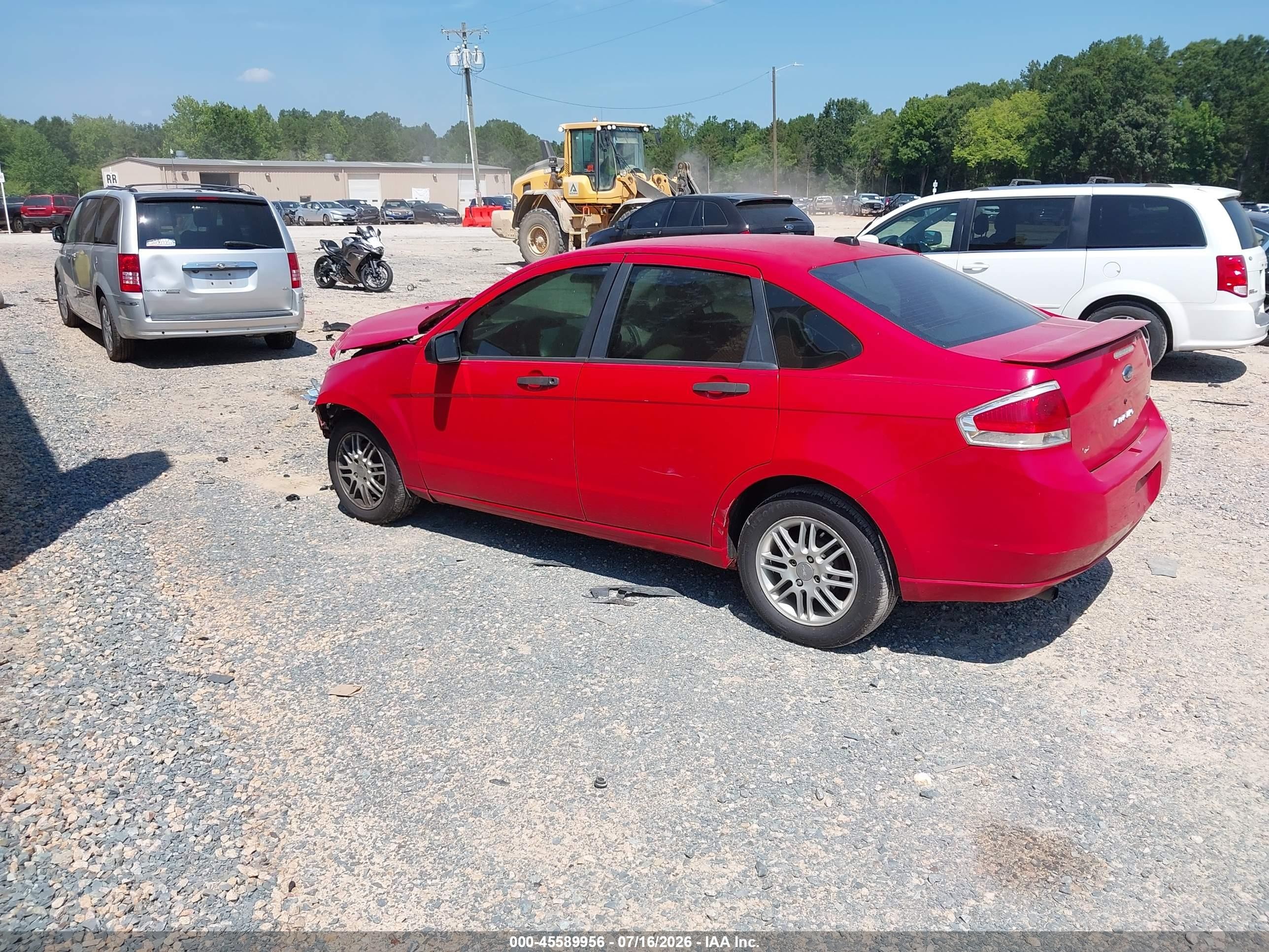 2008 Ford Focus Se/ses Red vin: 1FAHP35N48W147666