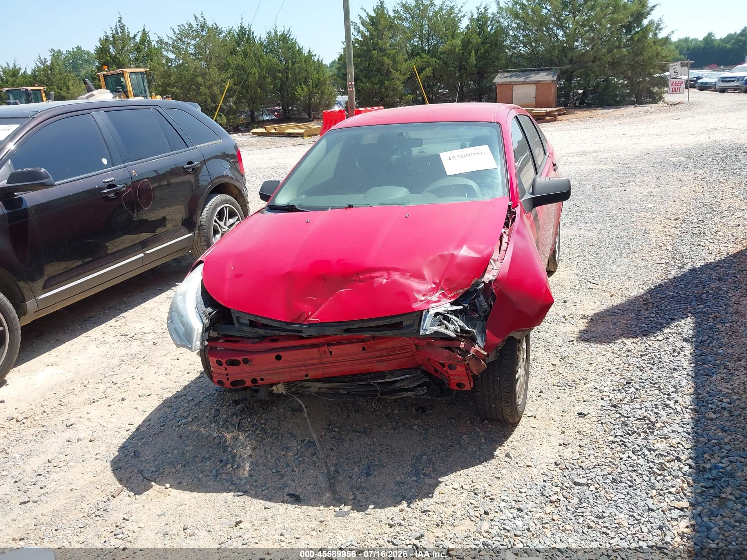 2008 Ford Focus Se/ses Red vin: 1FAHP35N48W147666