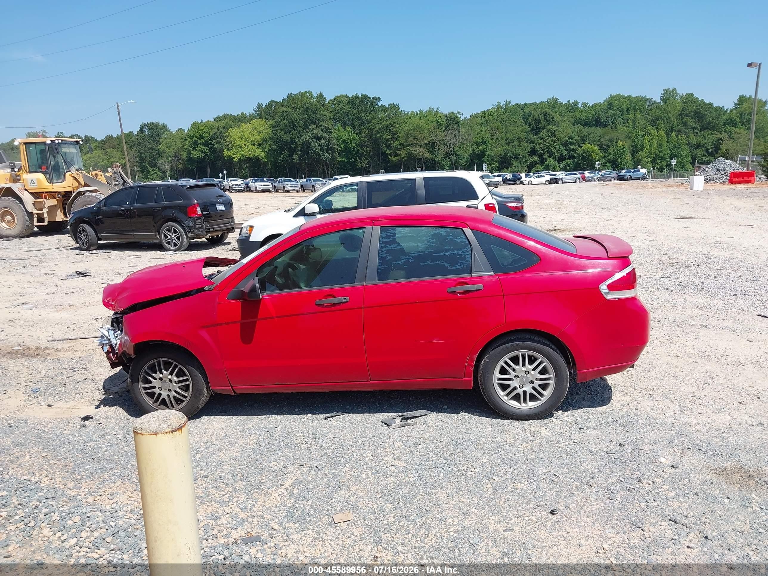 2008 Ford Focus Se/ses Red vin: 1FAHP35N48W147666