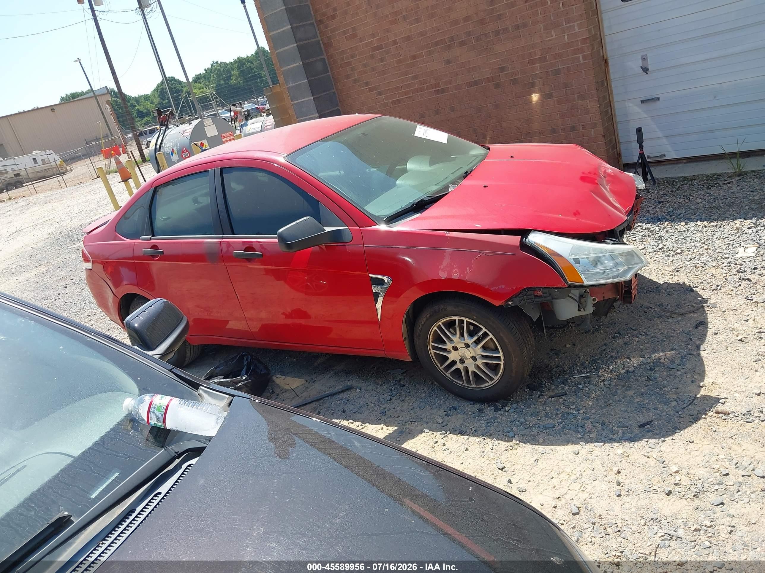 2008 Ford Focus Se/ses Red vin: 1FAHP35N48W147666