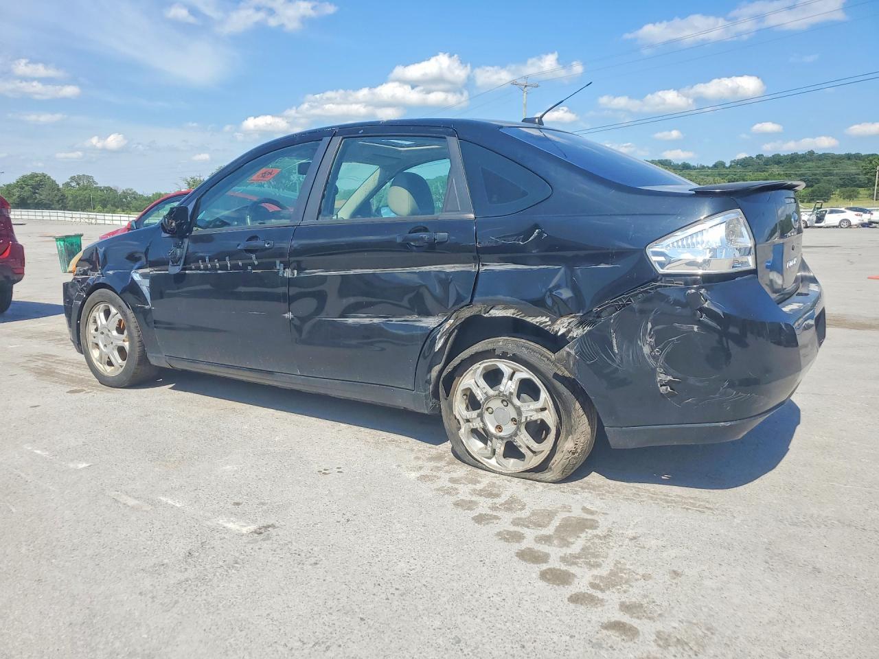 2008 Ford Focus Se/sel/ses Black vin: 1FAHP35N48W149143