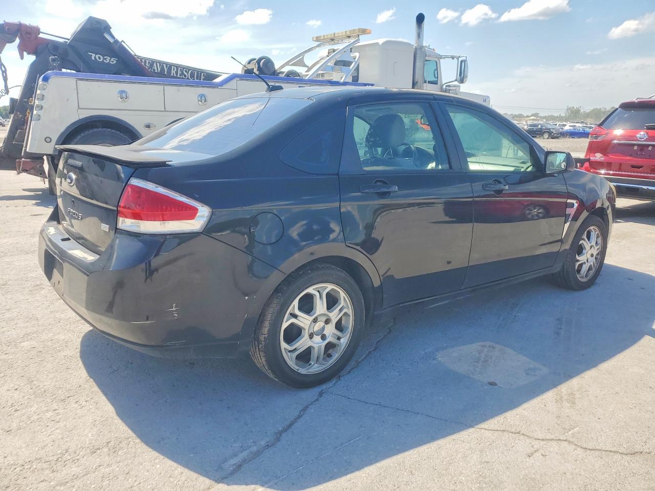 2008 Ford Focus Se/sel/ses Black vin: 1FAHP35N48W149143