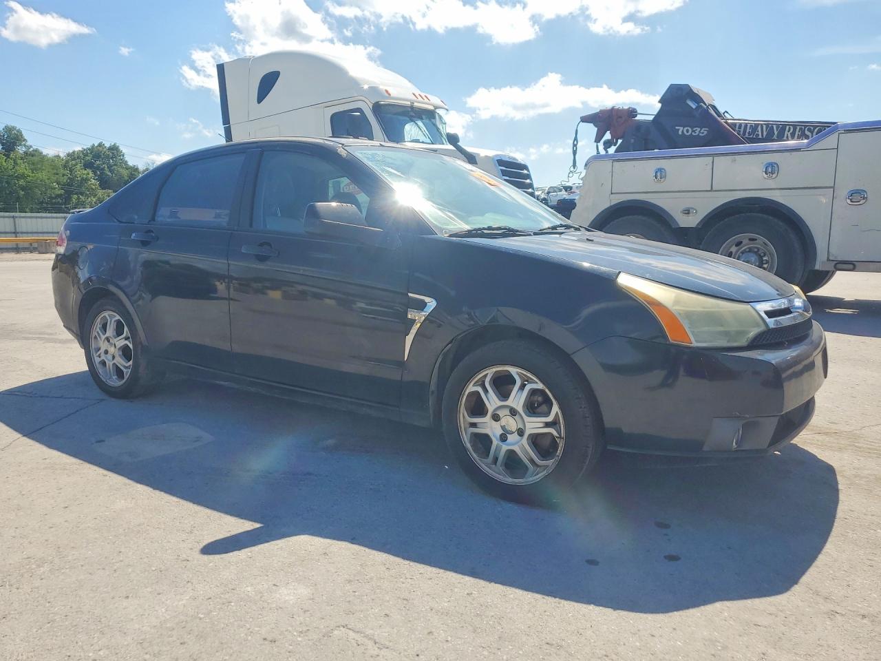 2008 Ford Focus Se/sel/ses Black vin: 1FAHP35N48W149143