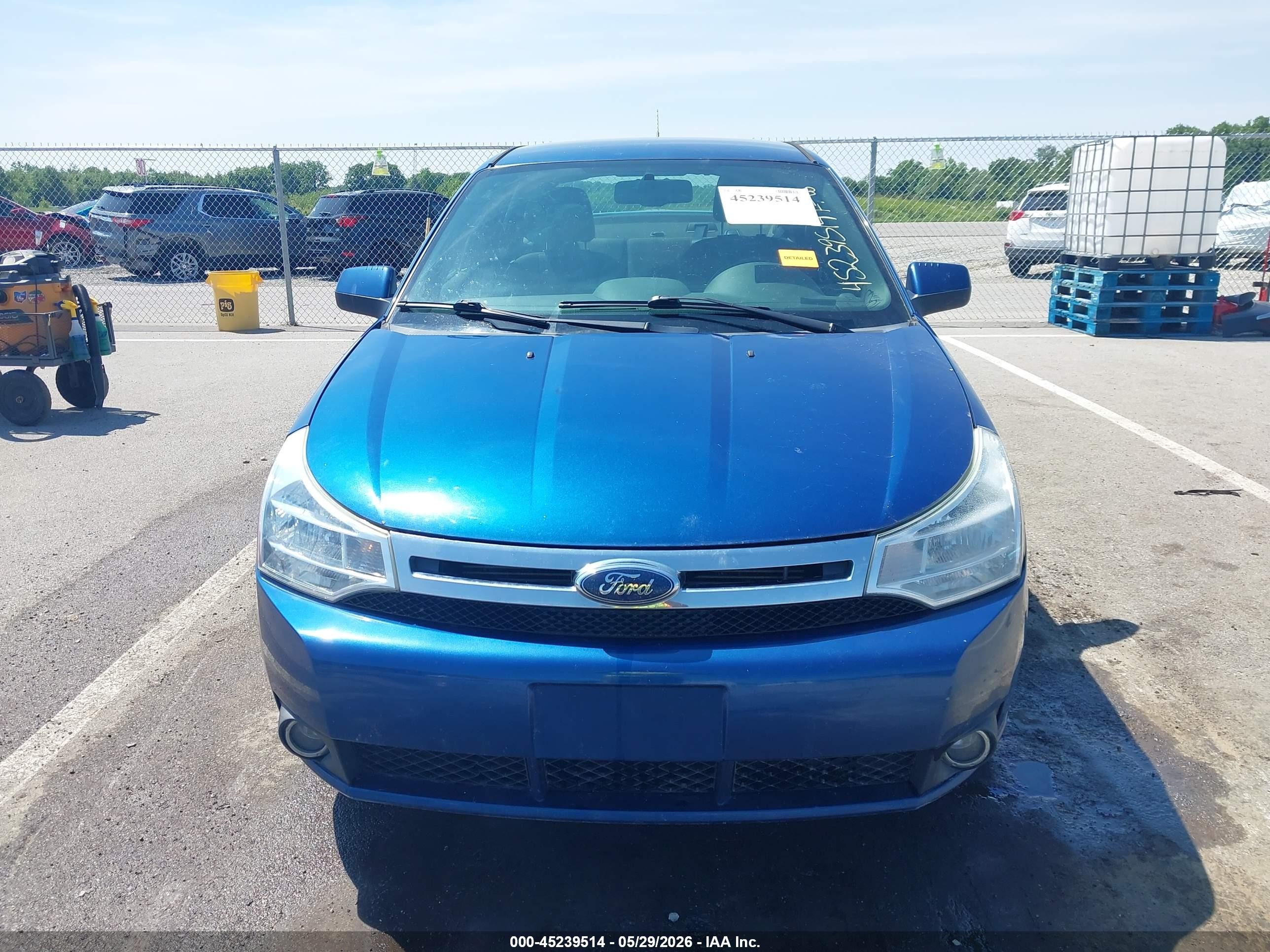 2008 Ford Focus Se/ses Blue vin: 1FAHP35N48W171661