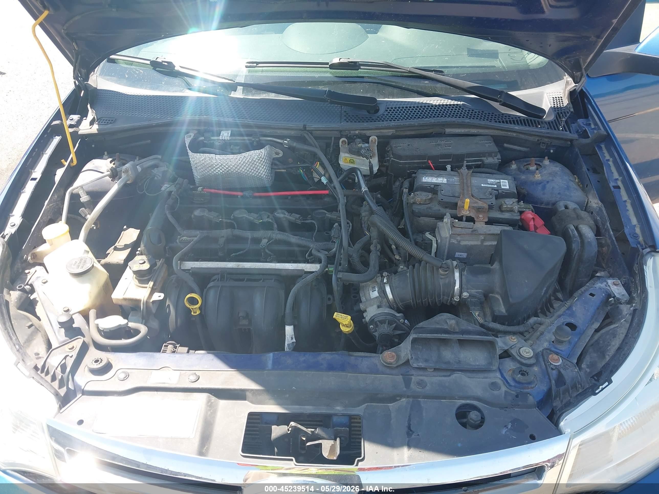 2008 Ford Focus Se/ses Blue vin: 1FAHP35N48W171661