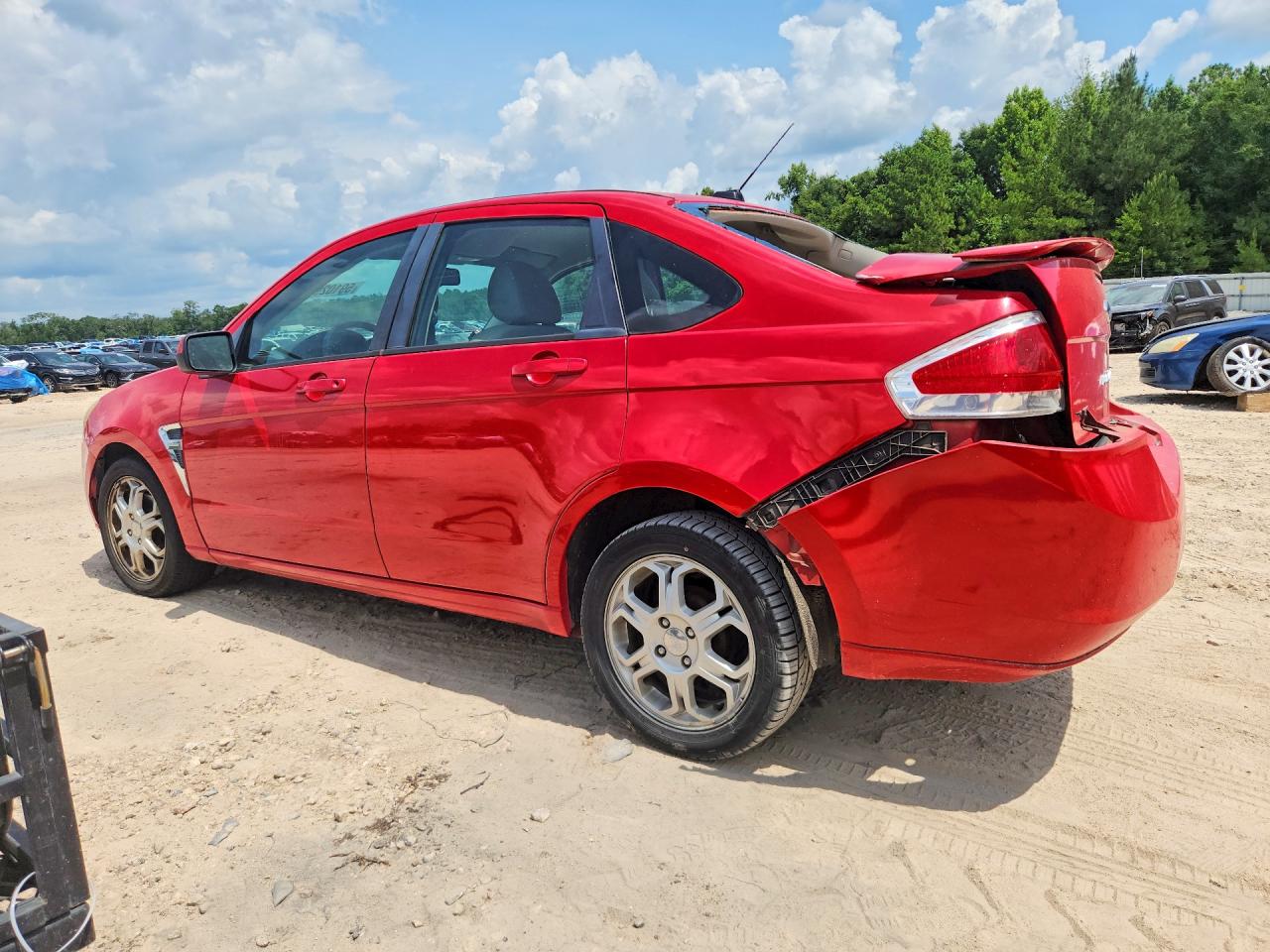 2008 Ford Focus Se Red vin: 1FAHP35N48W183373