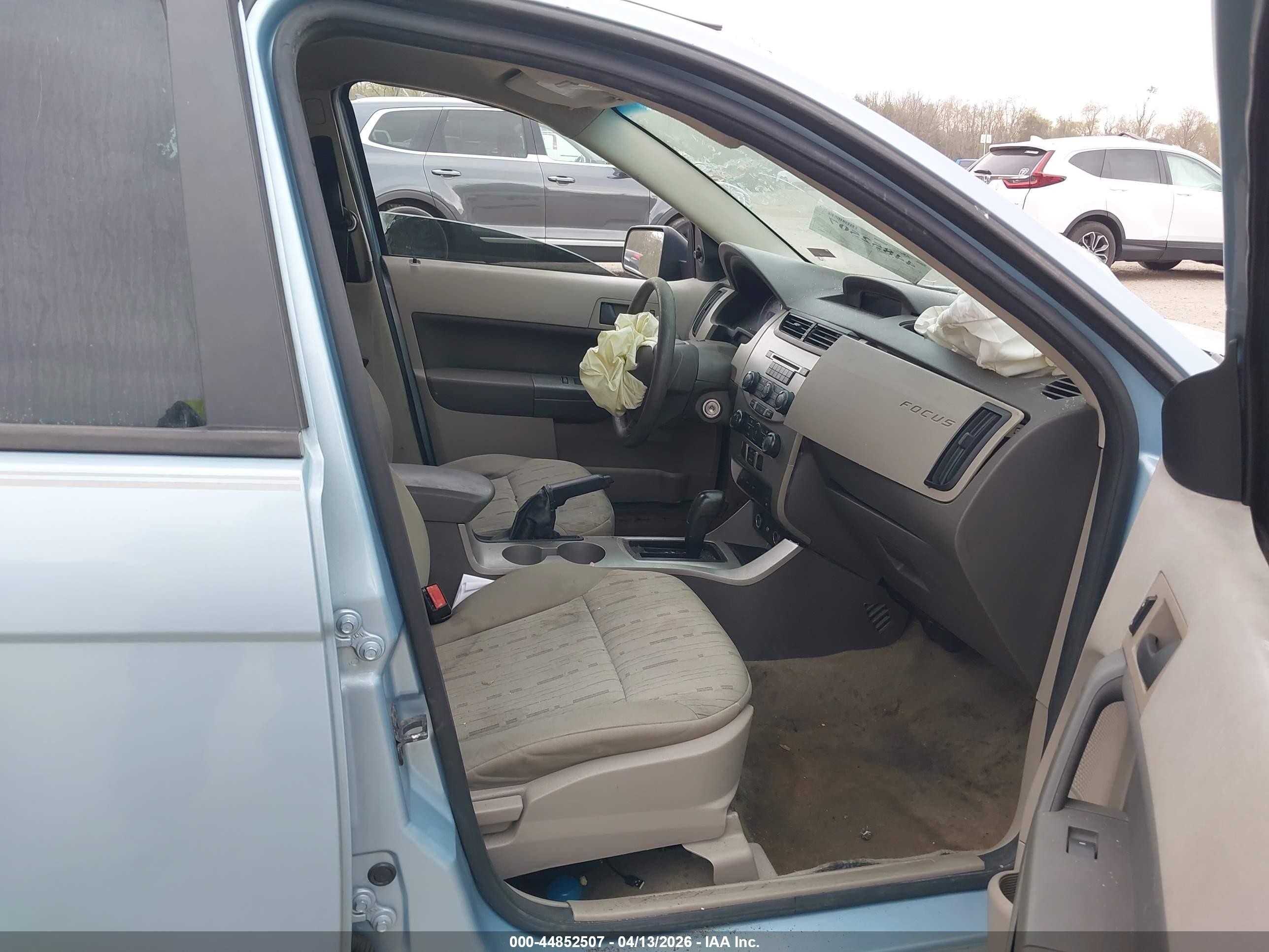 2008 Ford Focus Se/ses Light Blue vin: 1FAHP35N48W200432