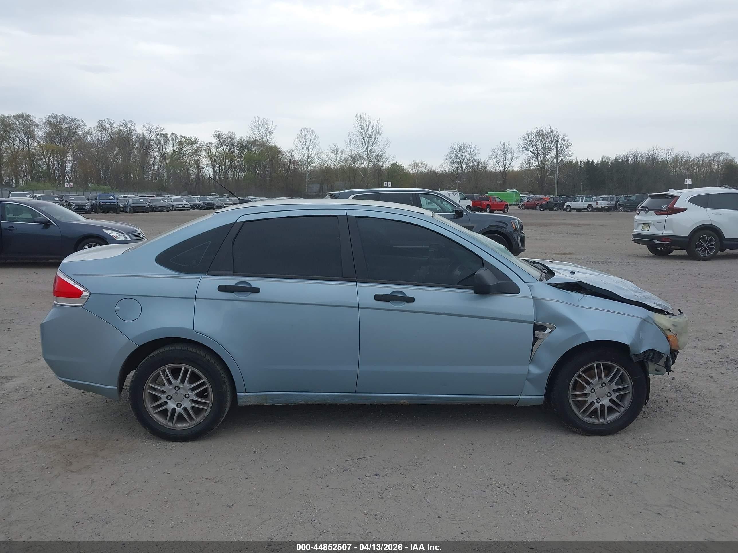 2008 Ford Focus Se/ses Light Blue vin: 1FAHP35N48W200432