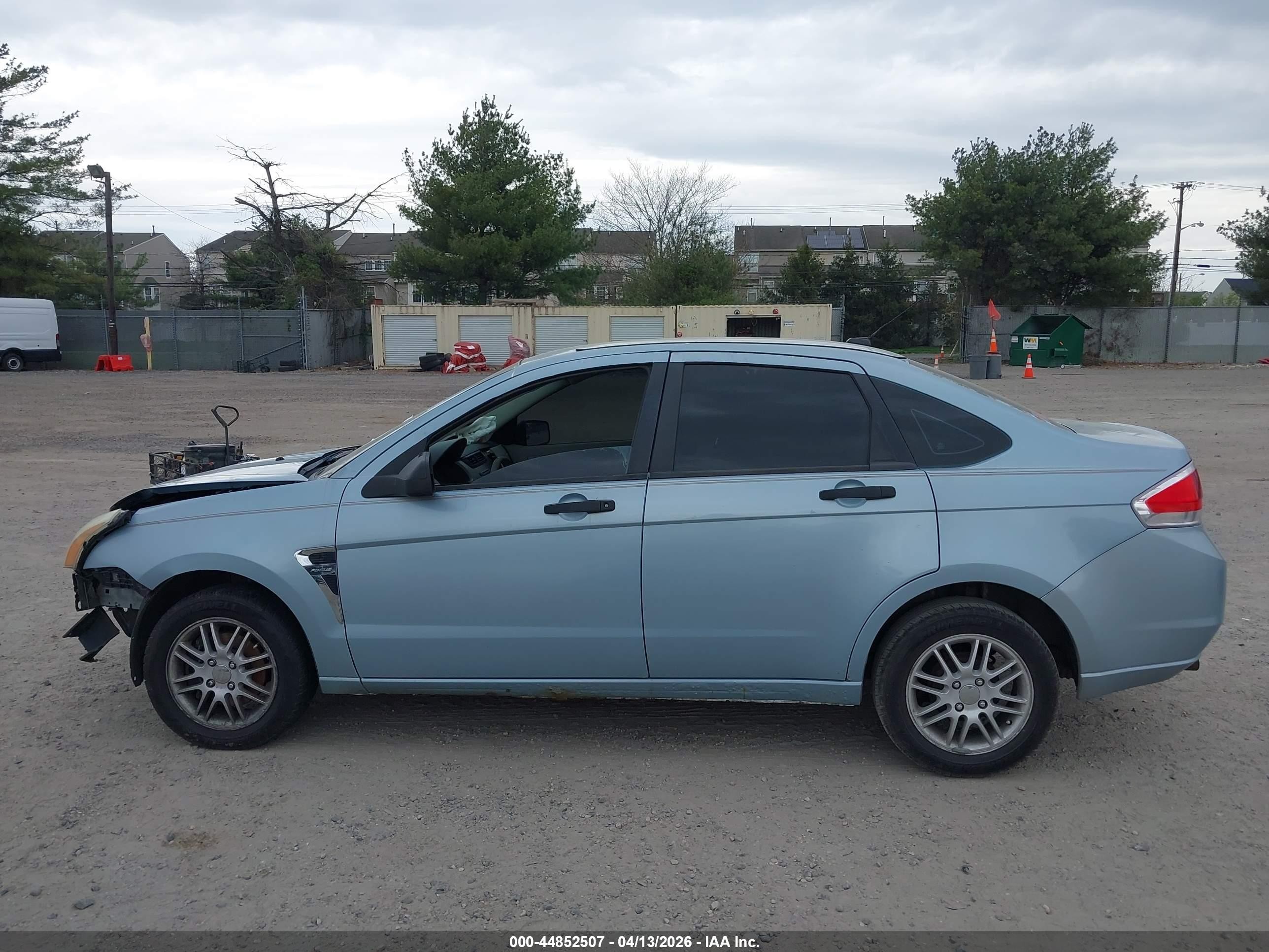 2008 Ford Focus Se/ses Light Blue vin: 1FAHP35N48W200432