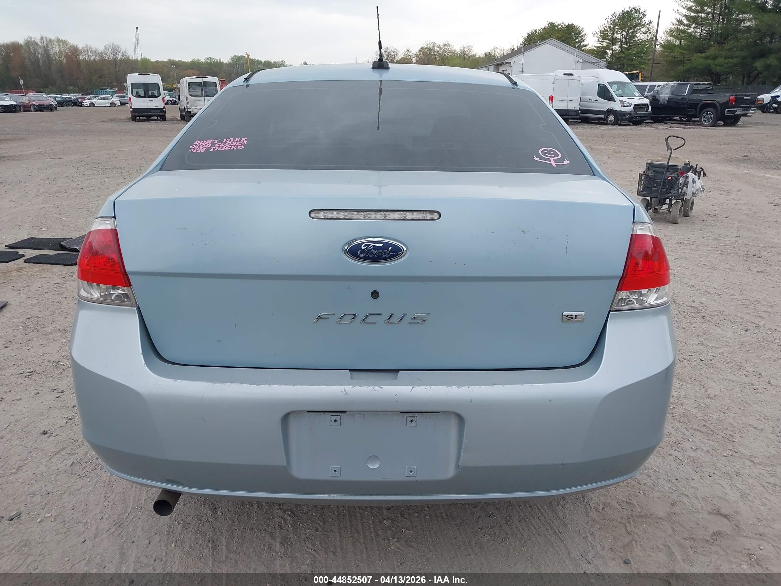2008 Ford Focus Se/ses Light Blue vin: 1FAHP35N48W200432