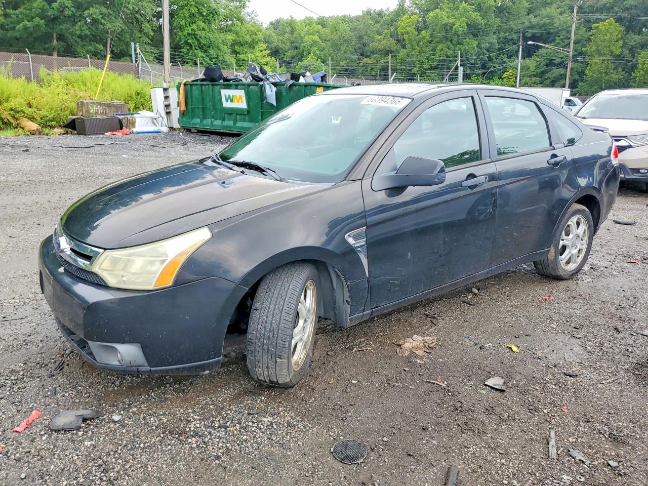 2008 Ford Focus Se Black vin: 1FAHP35N48W202293