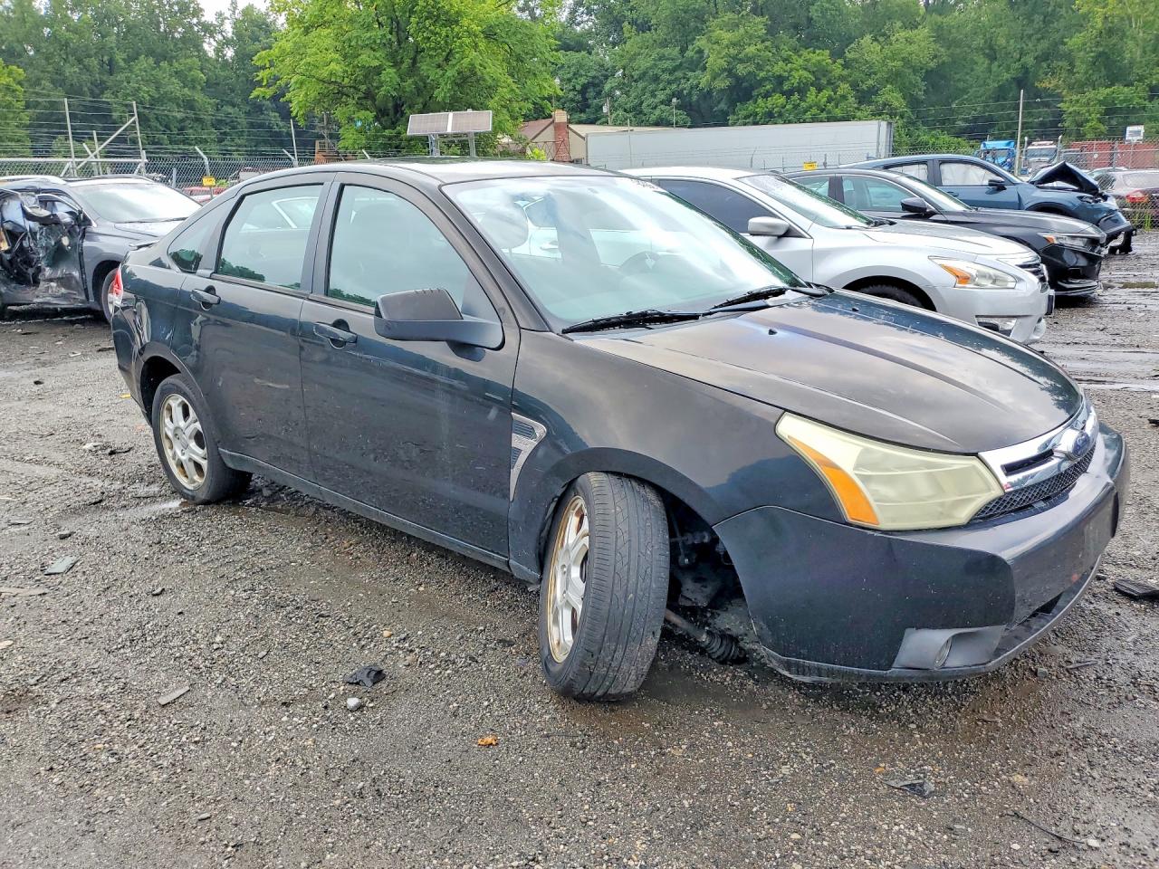2008 Ford Focus Se Black vin: 1FAHP35N48W202293