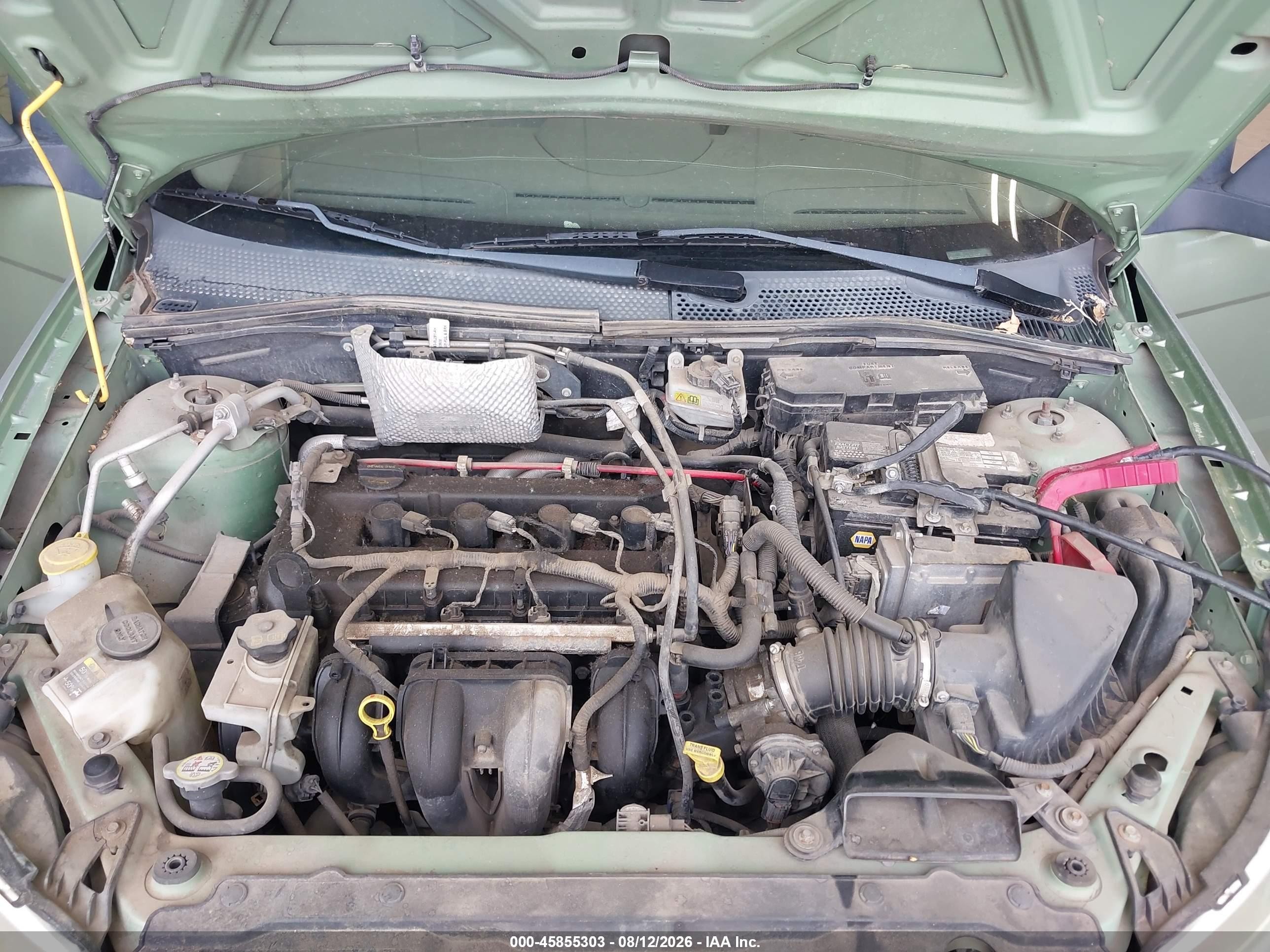 2008 Ford Focus Se Green vin: 1FAHP35N48W245774