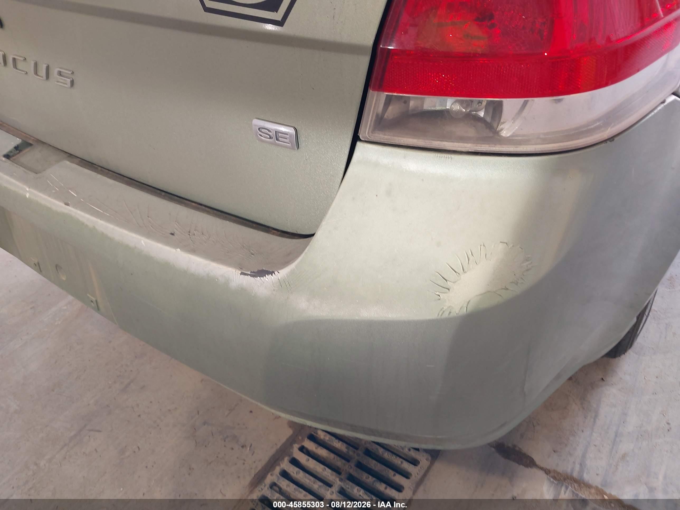2008 Ford Focus Se Green vin: 1FAHP35N48W245774