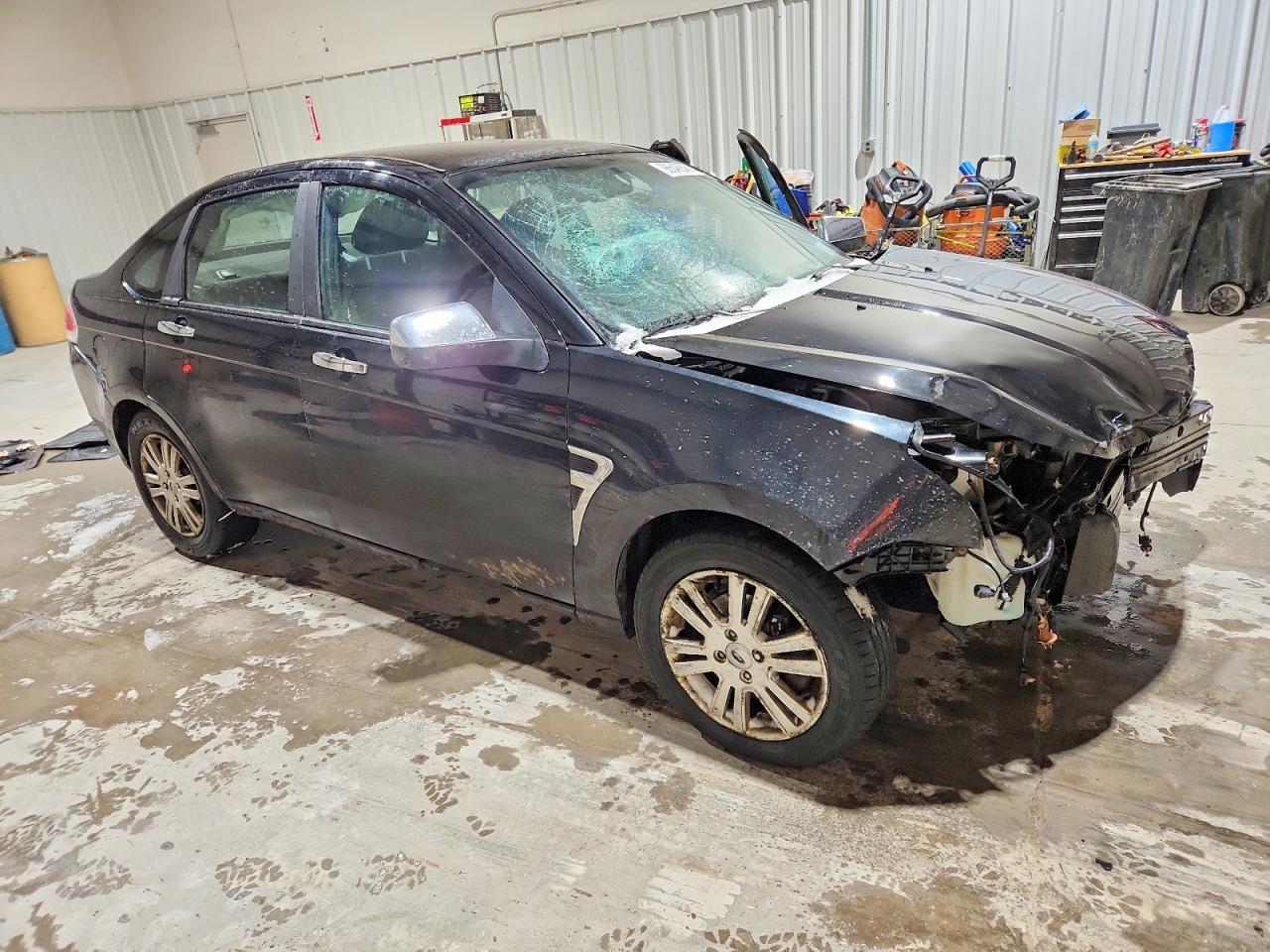 2008 Ford Focus Se Черный vin: 1FAHP35N48W256063