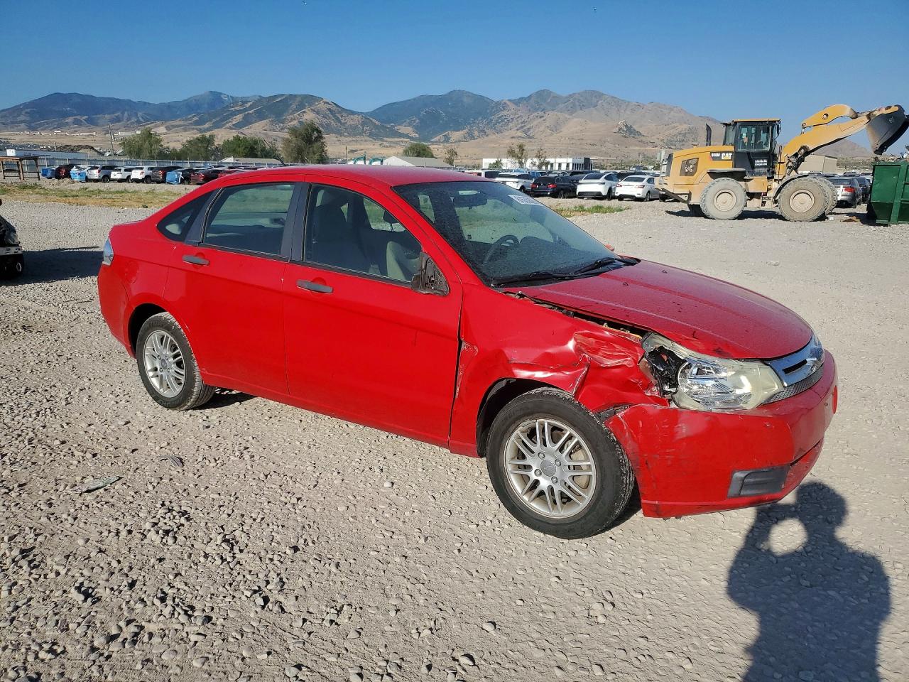 2008 Ford Focus Se Red vin: 1FAHP35N48W269783