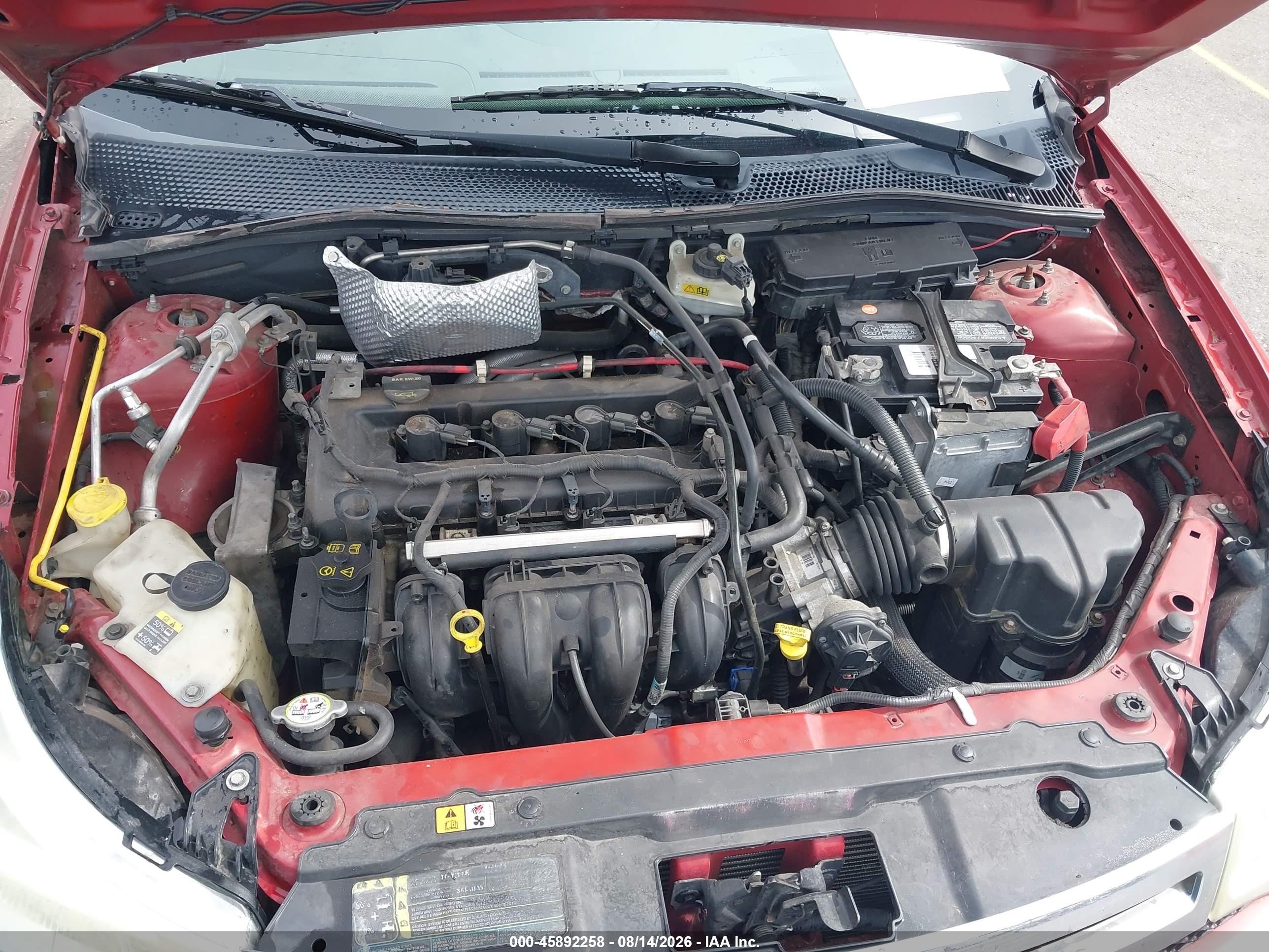 2009 Ford Focus Se Red vin: 1FAHP35N49W104785