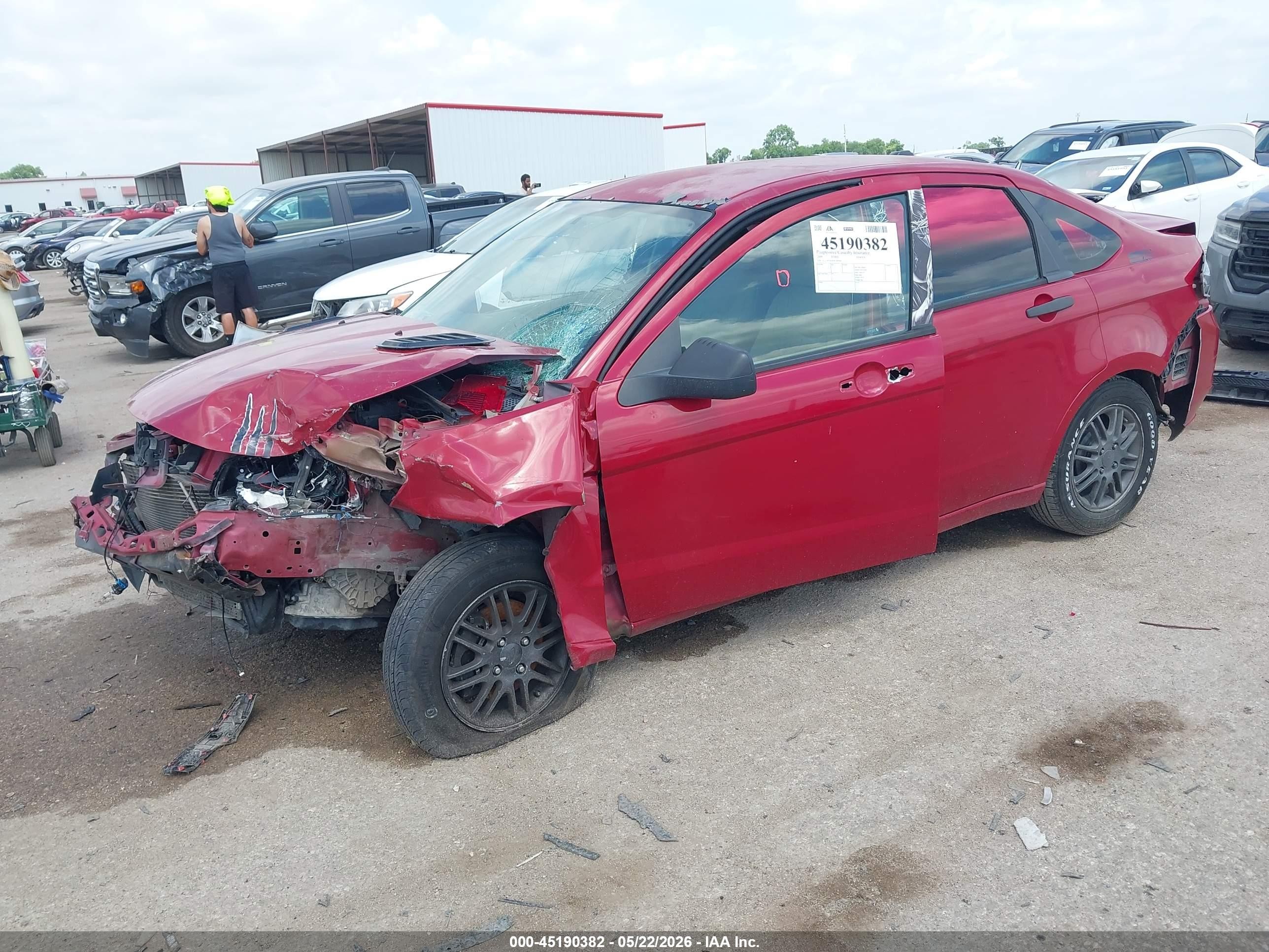 2009 Ford Focus Se Red vin: 1FAHP35N49W109968